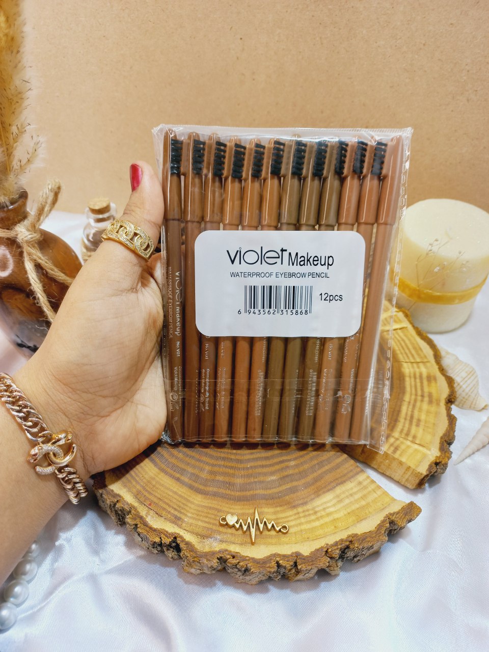 مداد ابرو شانه دار ویولت Violet کیفیت عالی | پخش عمده