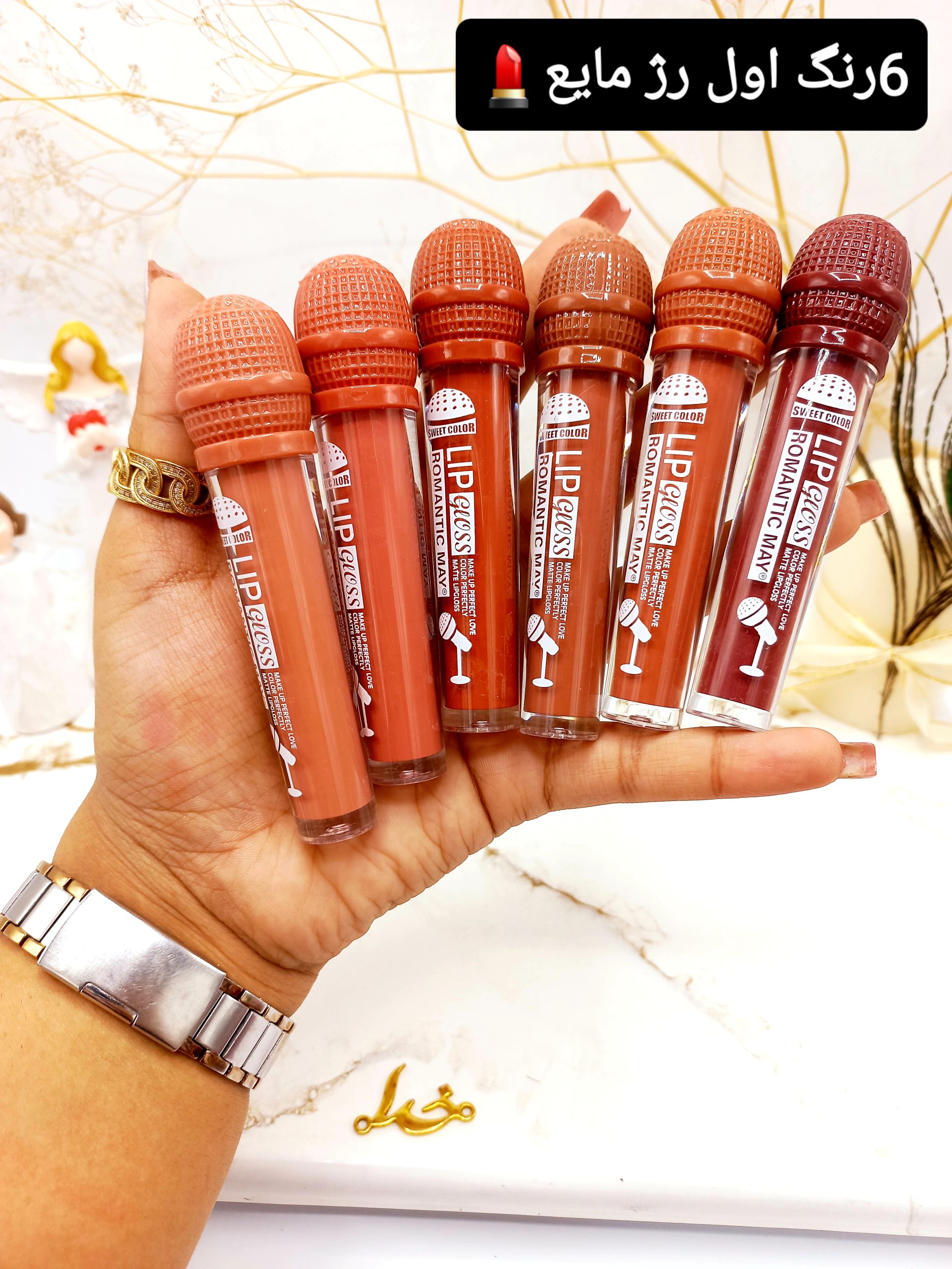 پک 6 تایی رژ مایع رمانتیک می ROMANTIC MAY کد YR898