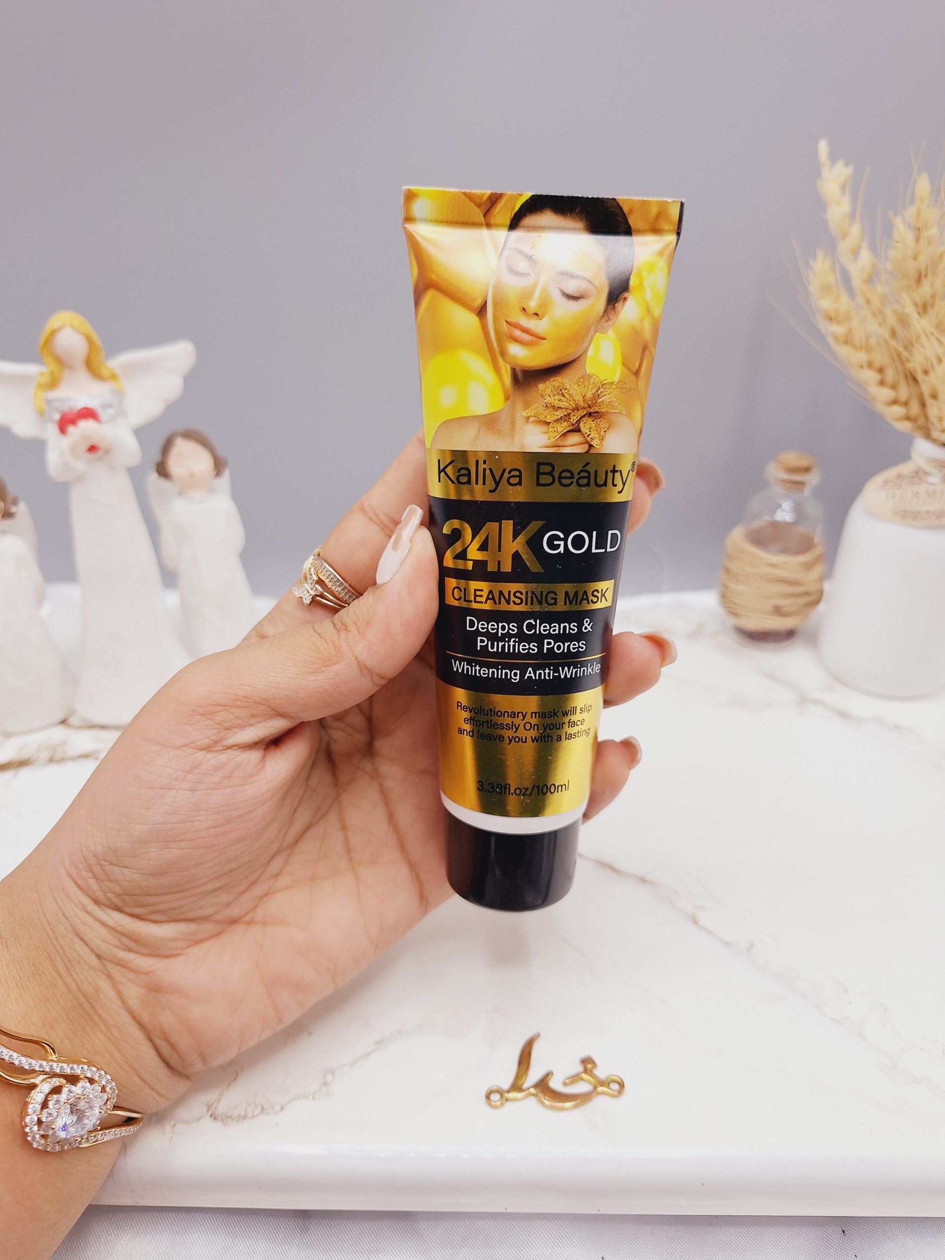 بلک ماسک 24 Gold سفید کننده و ضد چروک صورت برند Kaliya Beauty کد  Z193