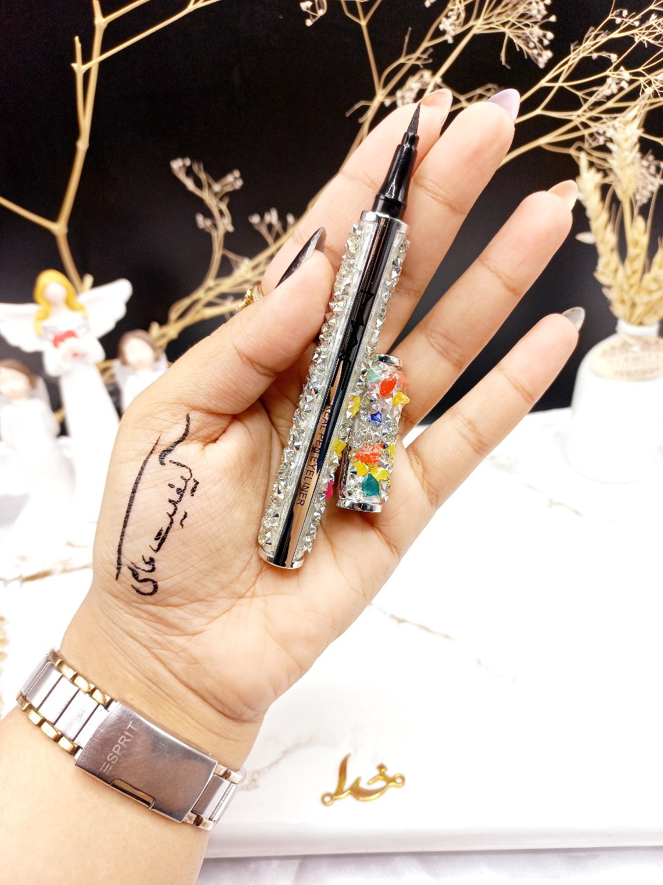 خط چشم ماژیکی نگینی کد NO7603