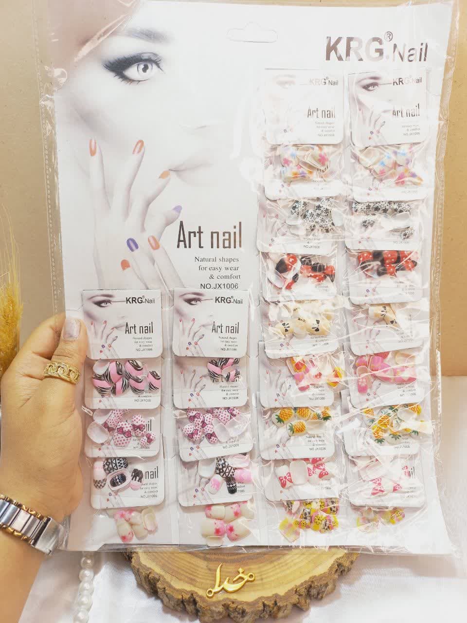 ناخن مصنوعی طرح دار آرت نایل Art nail کد JX1006