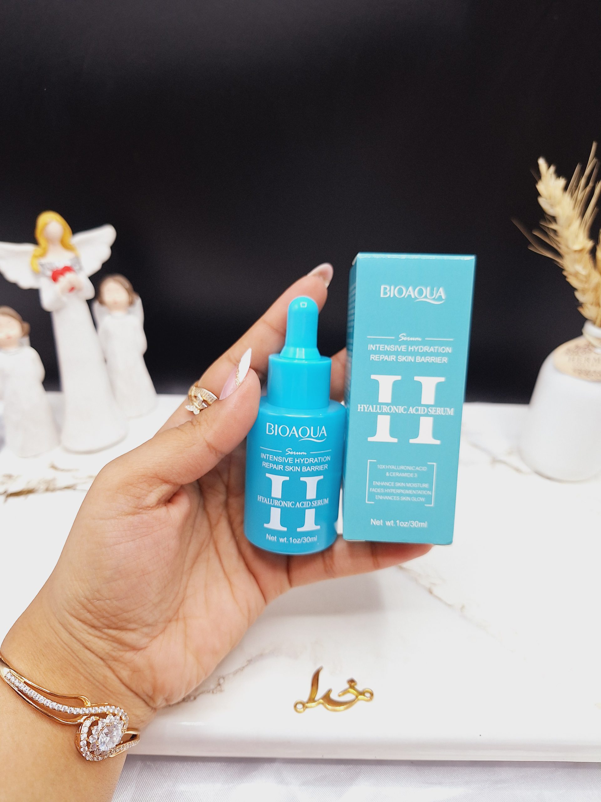 سرم آبرسان و ترمیم کننده پوست آسیب دیده هیالورونیک اسید بیوآکوا BIOAQUA کد BQY00768