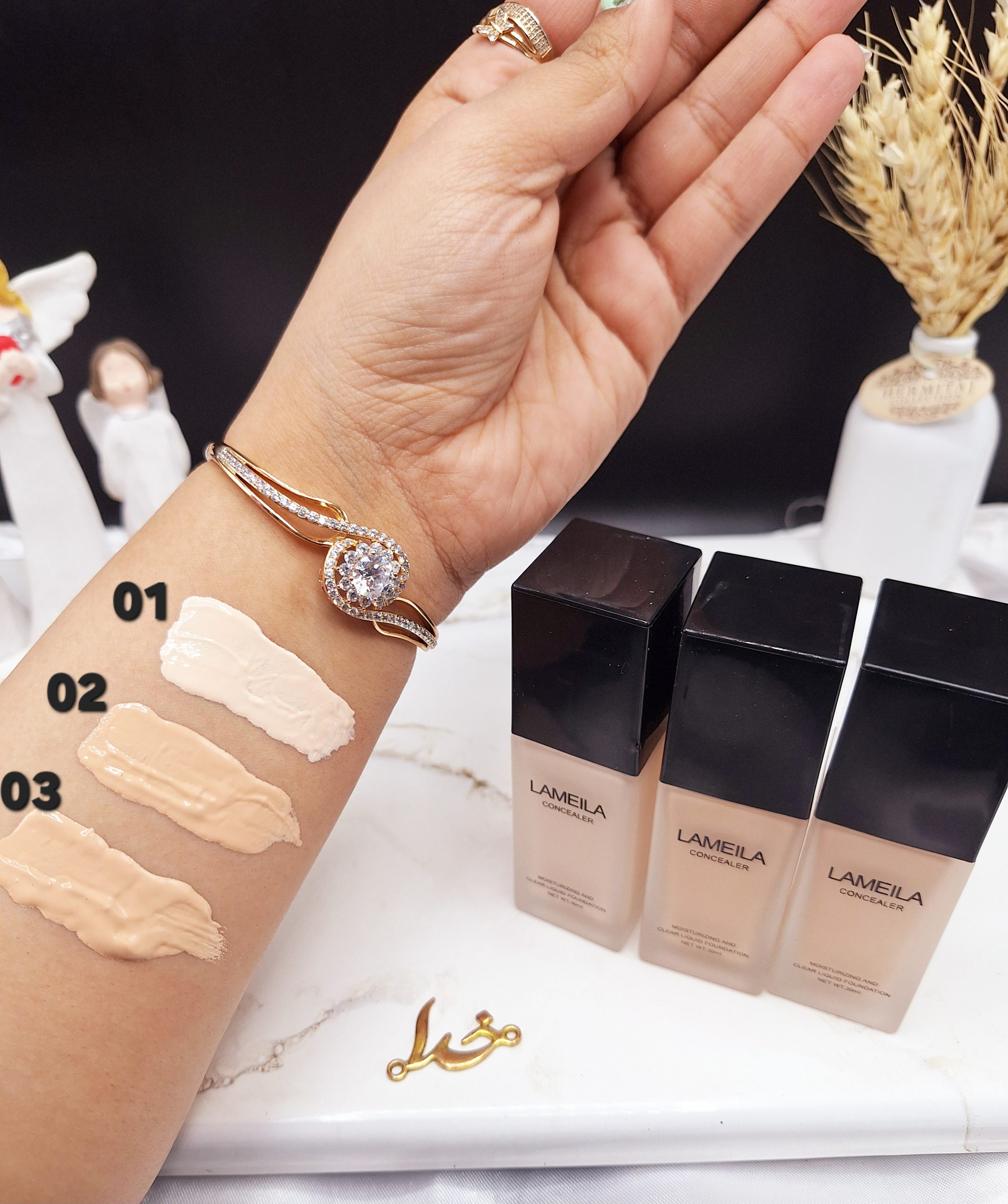 کرم پودر زیر ساز و آبرسان LAMEILA کد 5624 اصلی