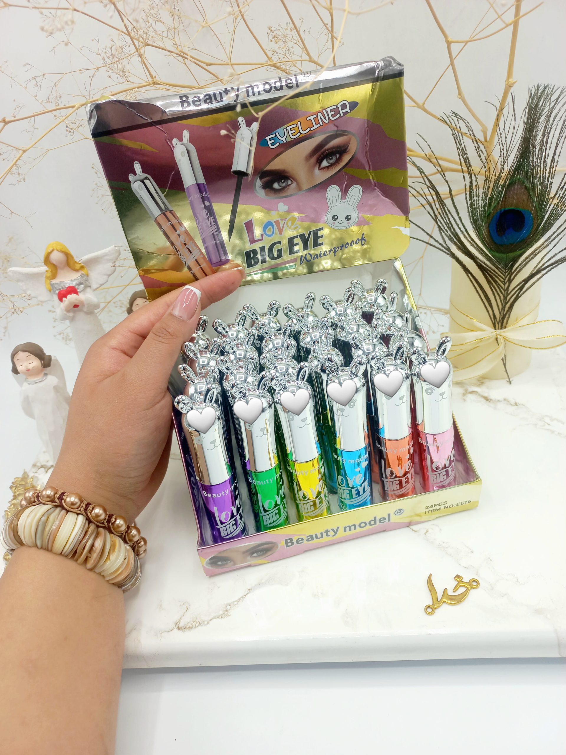 خط چشم مشکی ماژیکی بیوتی مدل طرح خرگوش Beauty model کد E675