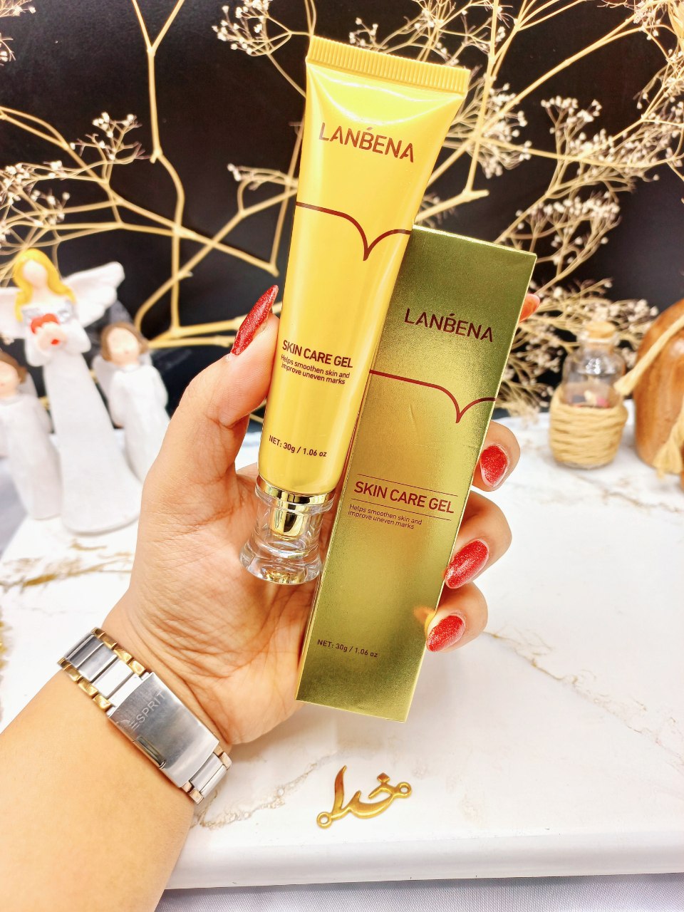 ژل ترمیم کننده جای حوش و آکنه اسکار برند لانبنا LANBENA کد LB6221