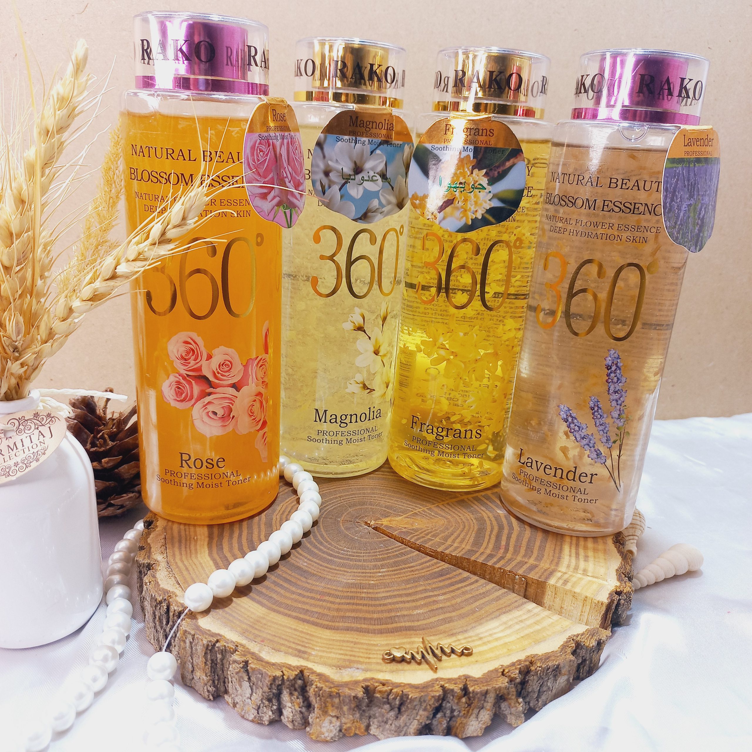 تونر پاک کننده آرایش صورت حجم 500 میل بلوسوم اسنس 360 درجه