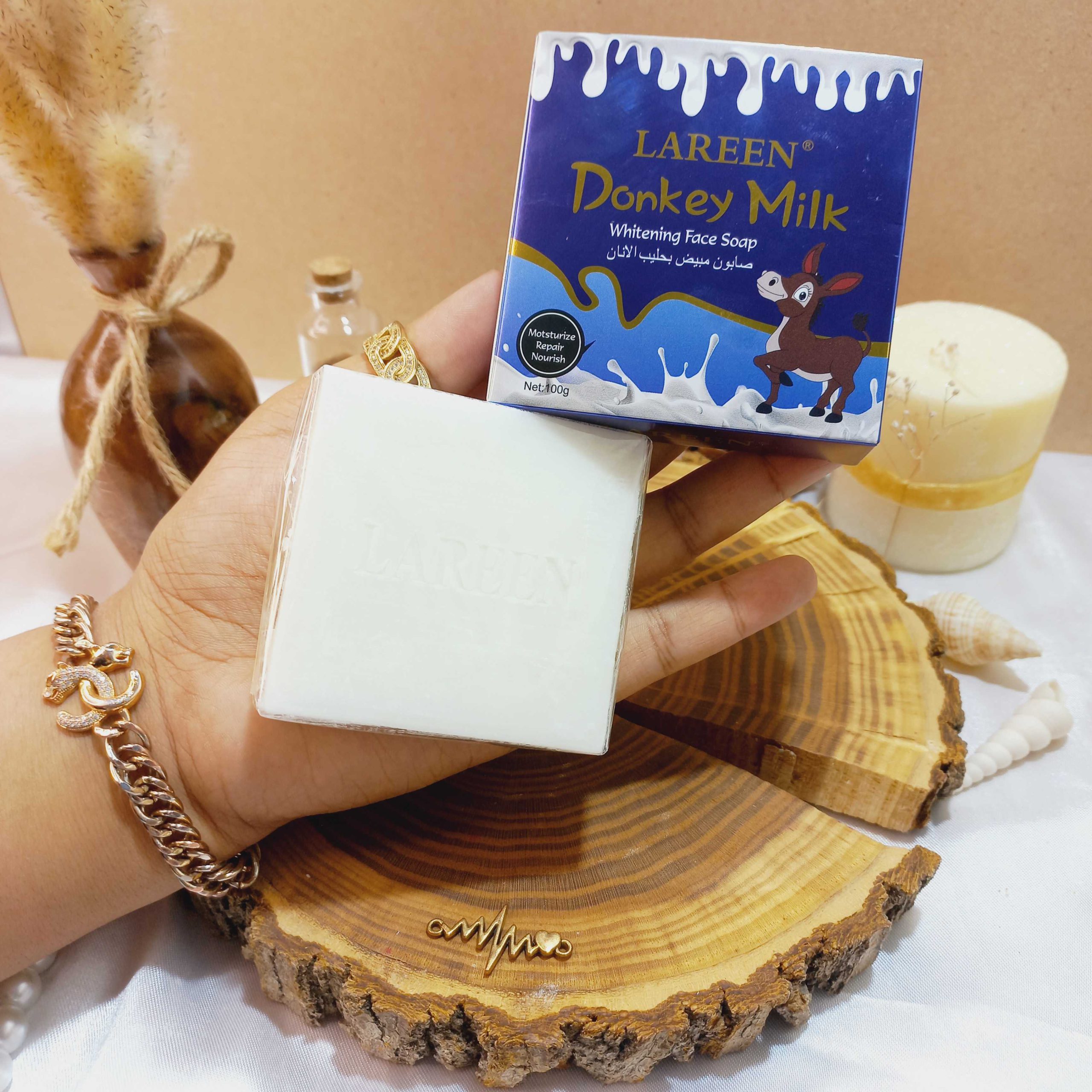 صابون شیر الاغ 100gr Donkey Milk کد v002