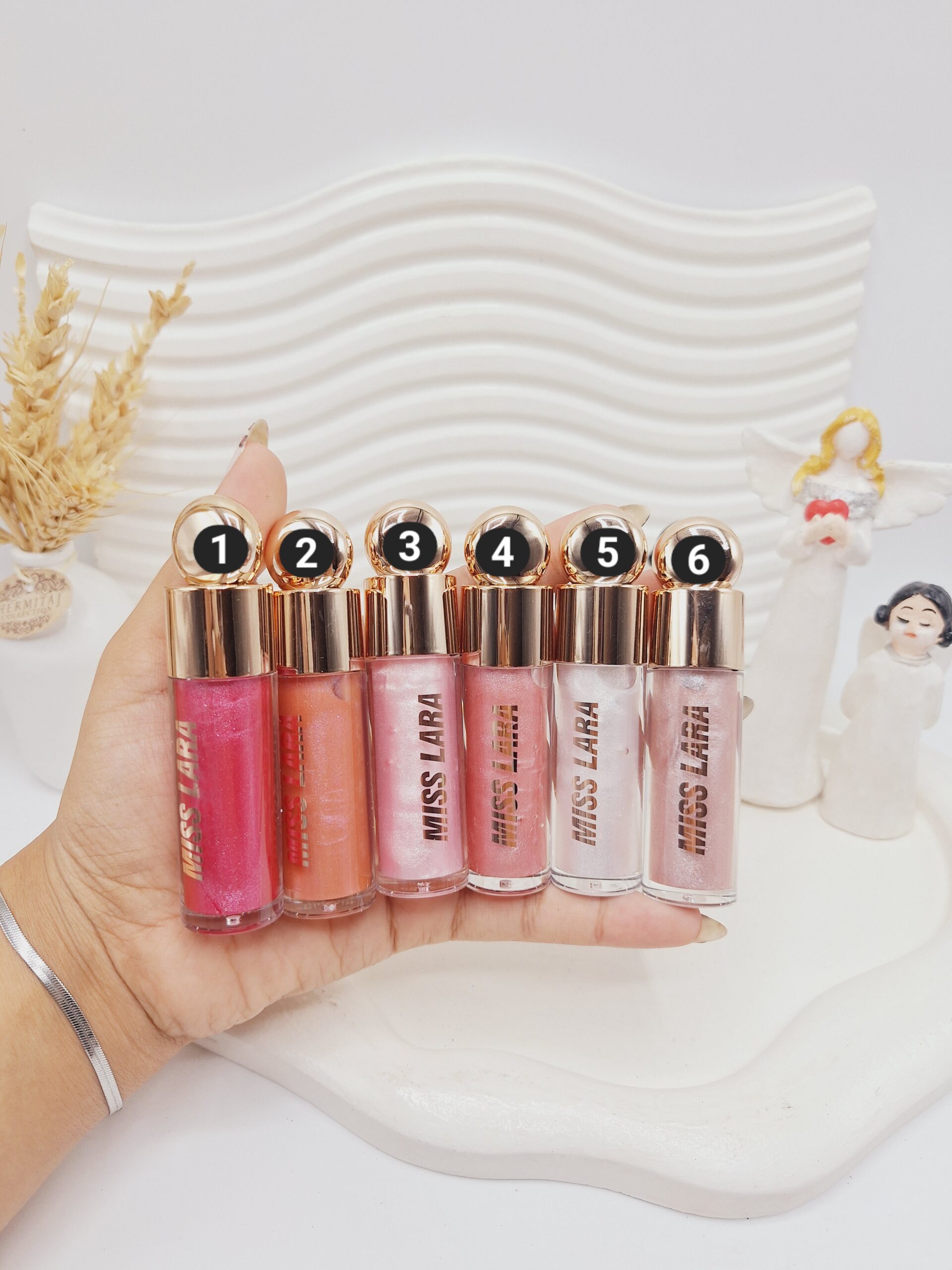 لیپ گلاس شاین دار برند میس لارا کد 224