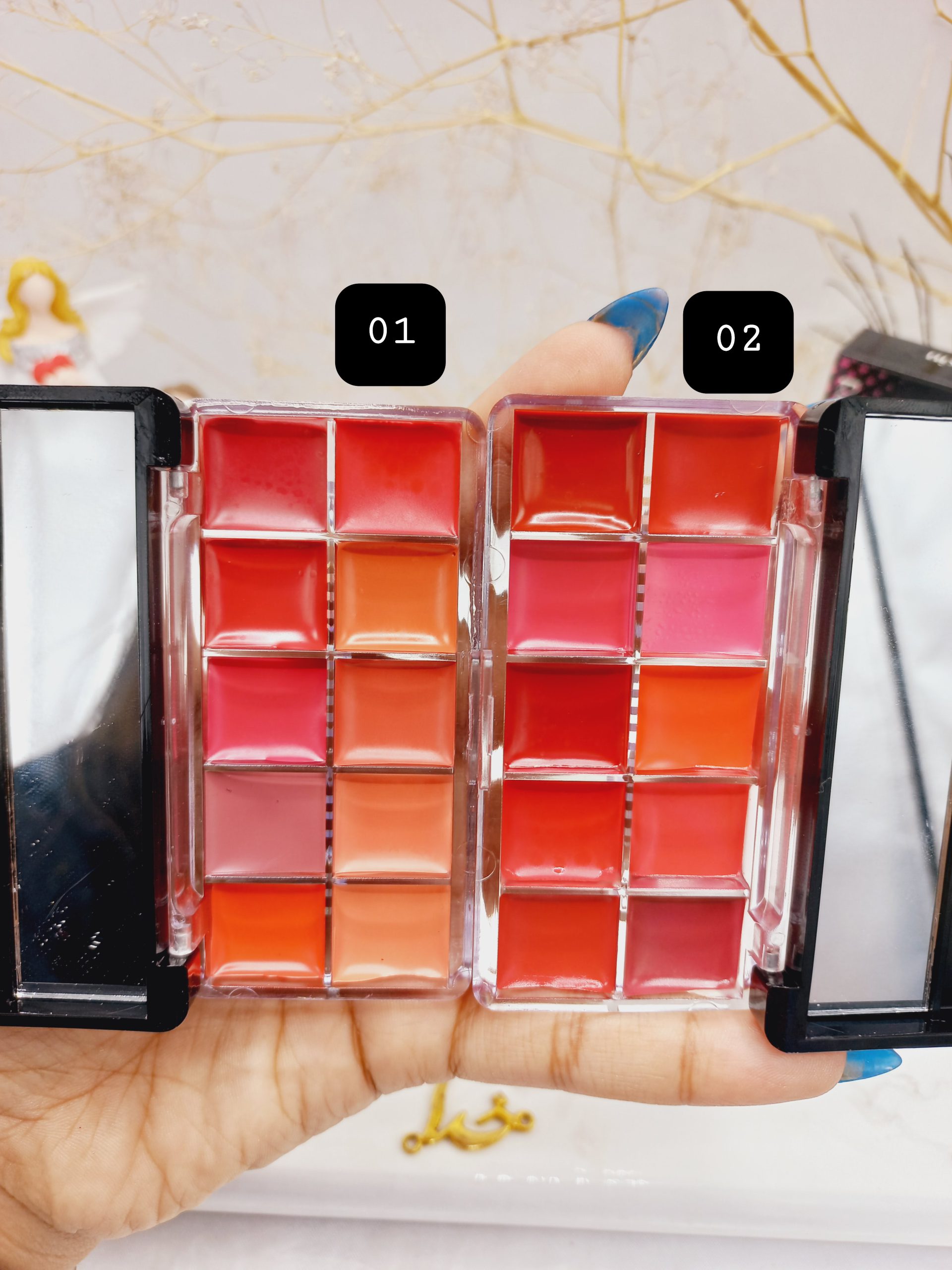 پالت رژ لب 10 تایی ROMANTIC XIUXIU کد 37999