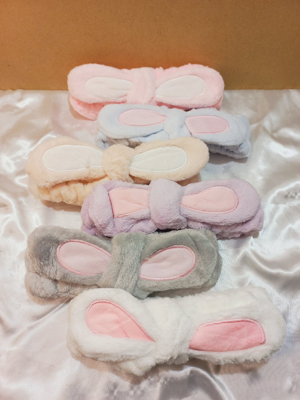 هدبند حوله ای دخترانه مدل خرگوش حلقه ای