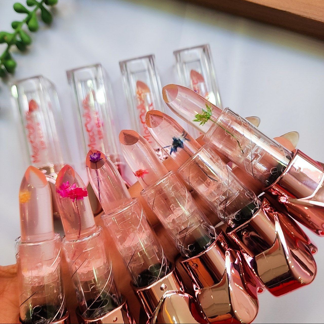 بالم لب گلدار قلبی فوق العاده شیک برند موکالره کد 092