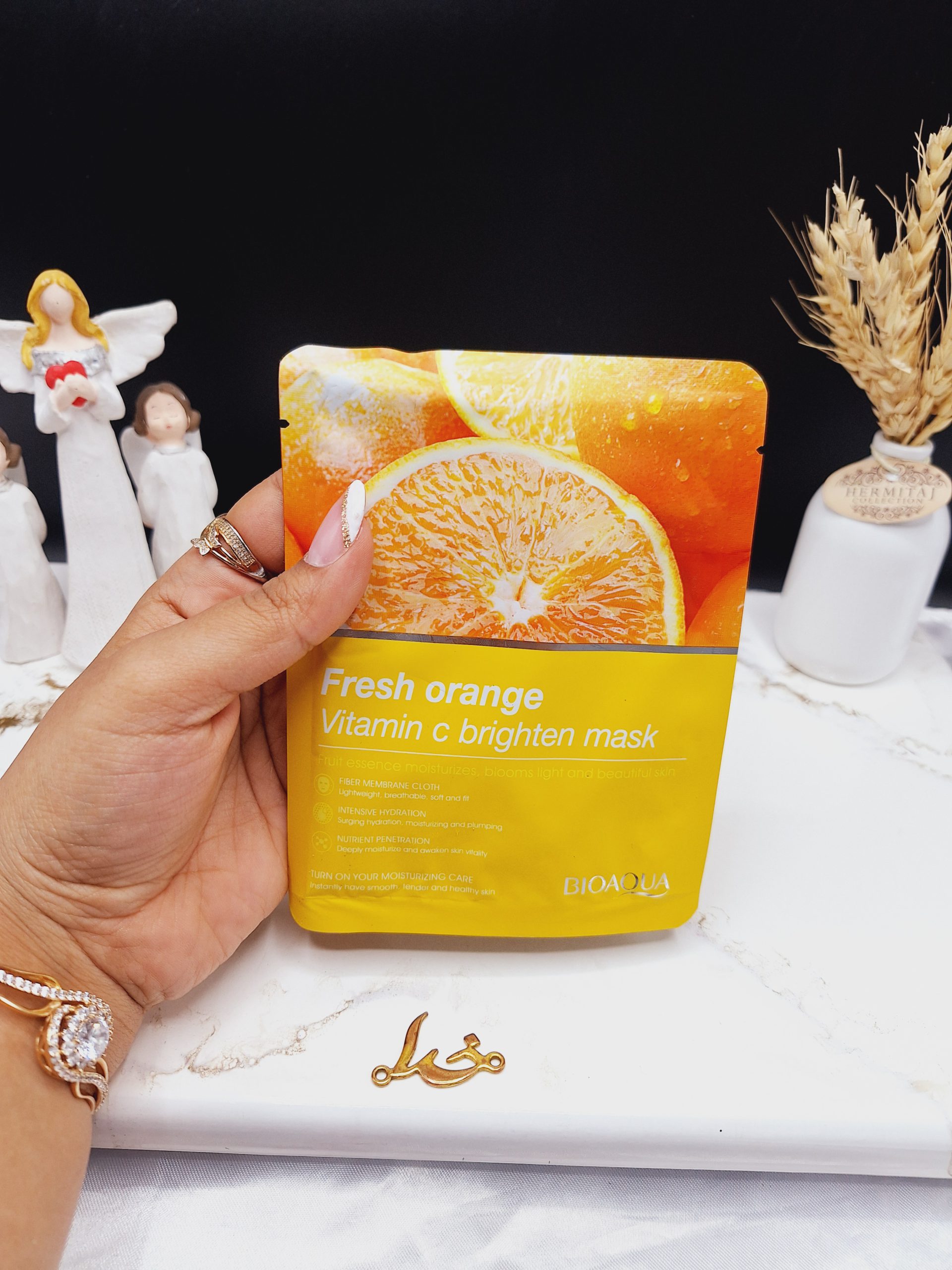 ماسک نقابی صورت آبرسان پرتقال BIOAQUA کد 81242