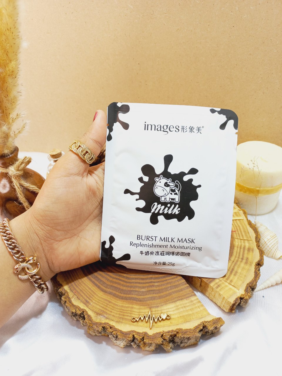 ماسک ورقه ای شیر گاو ایمیجز IMAGES کد 32726 | پخش عمده