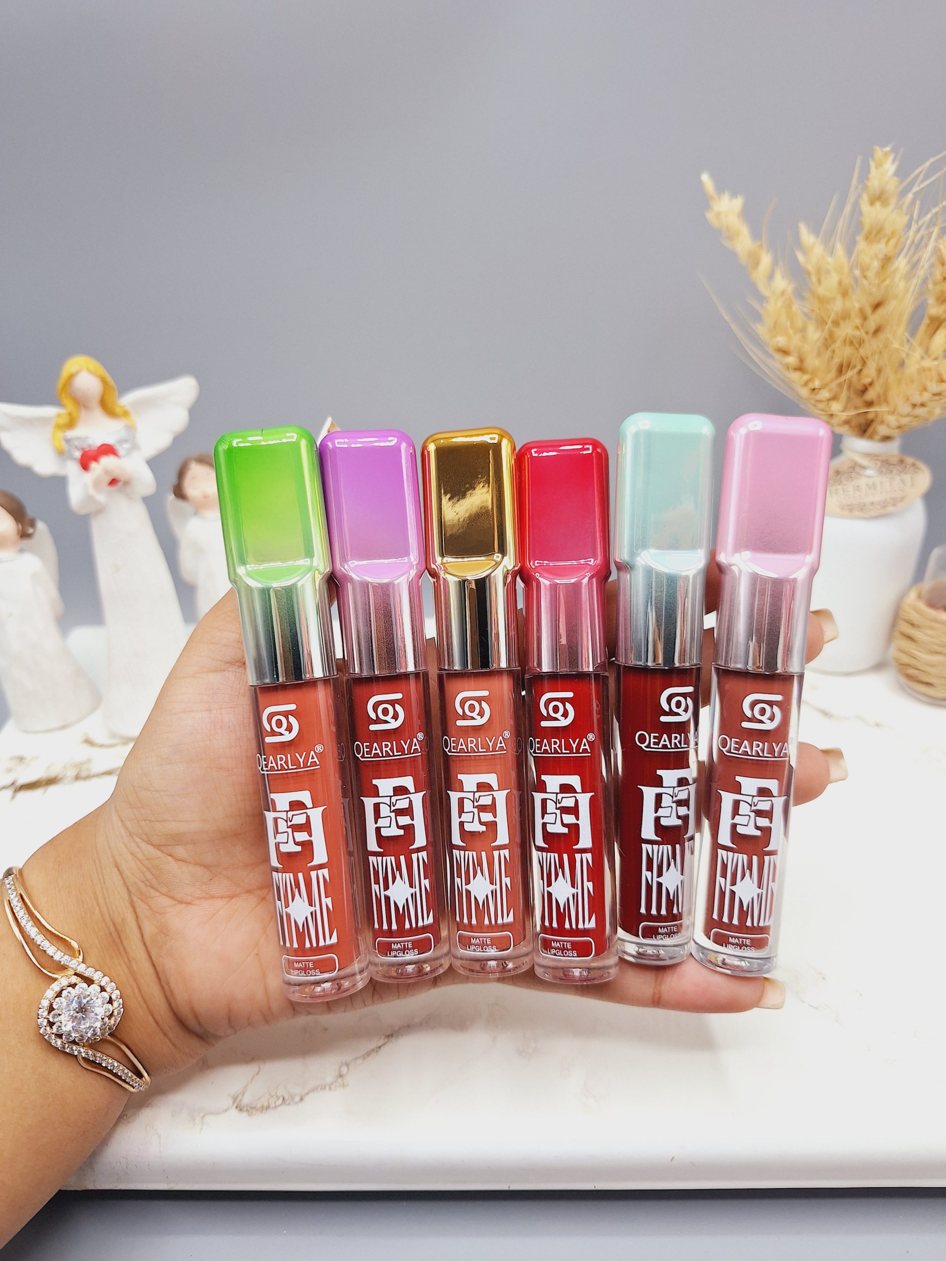 پک 6 تایی رژ مایع برند QEARLYA کد NO:OE7170-F