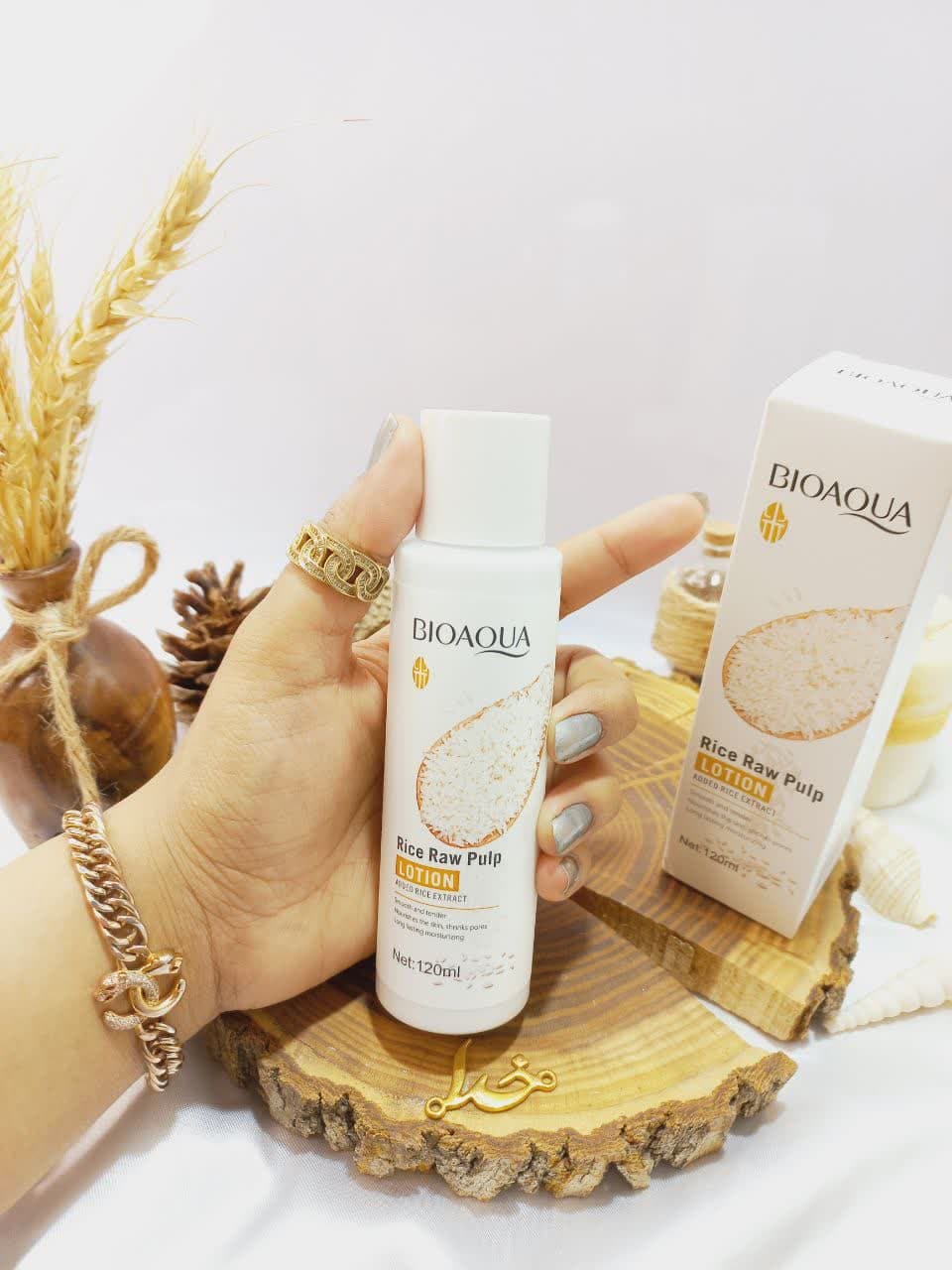 لوسیون بدن عصاره برنج خام بیوآکوا BIOAQUA کد BQY83888