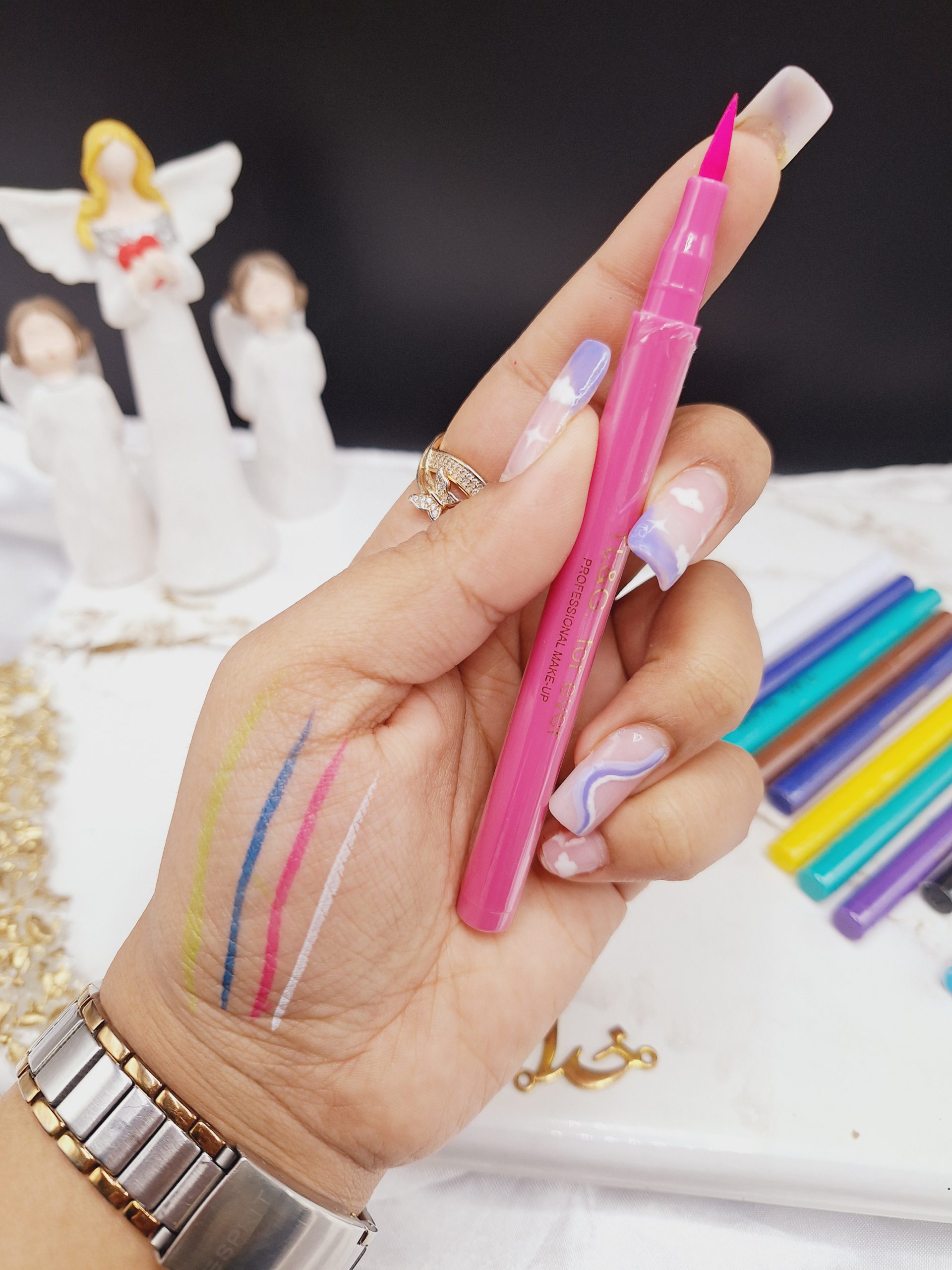 خط چشم ماژیکی رنگی برند TL&amp;G. for ever