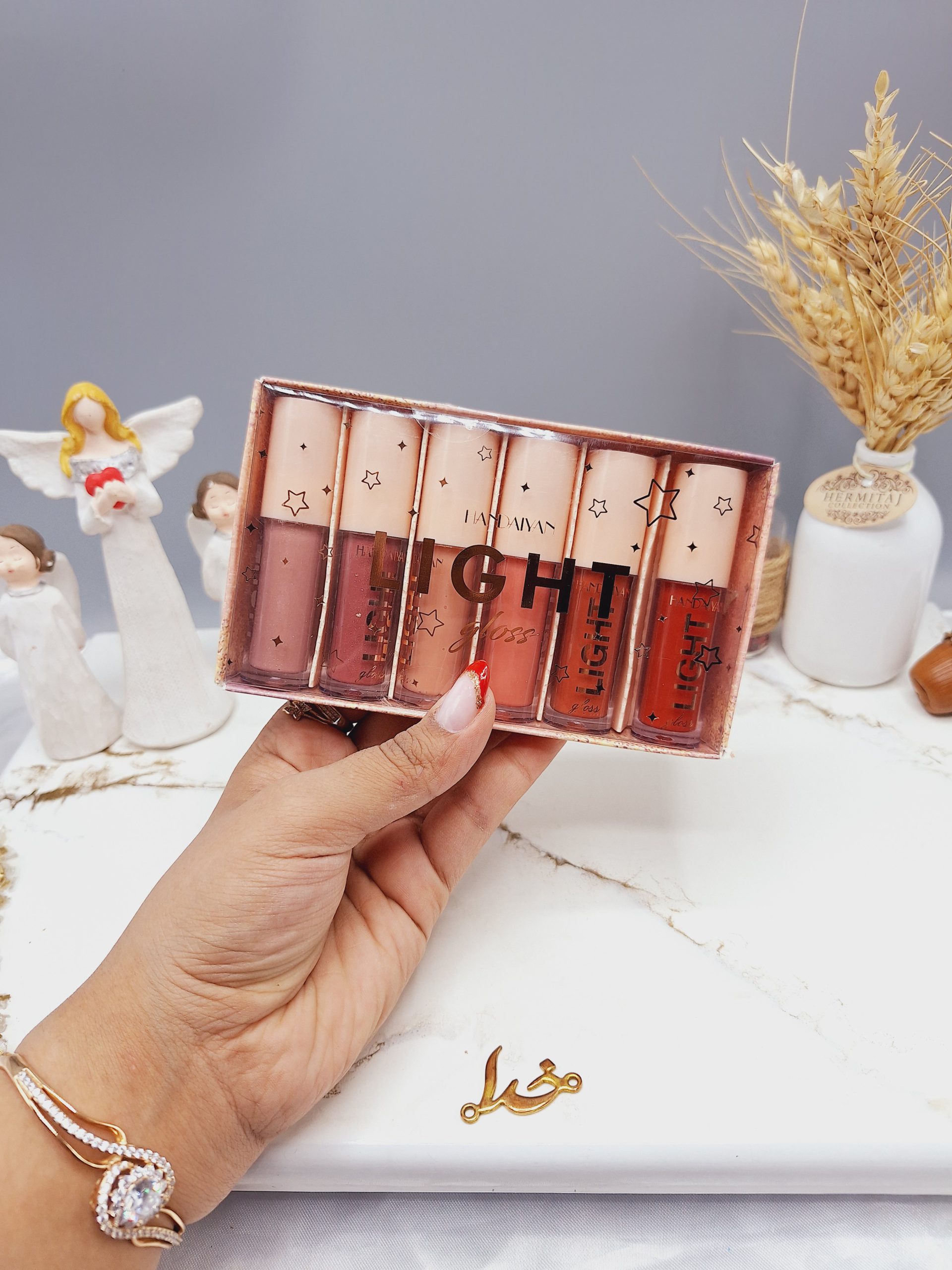 پک رژلب مایع 6 عددی پک B برند هندیان ‌HANDAIYAN کد H1015_6