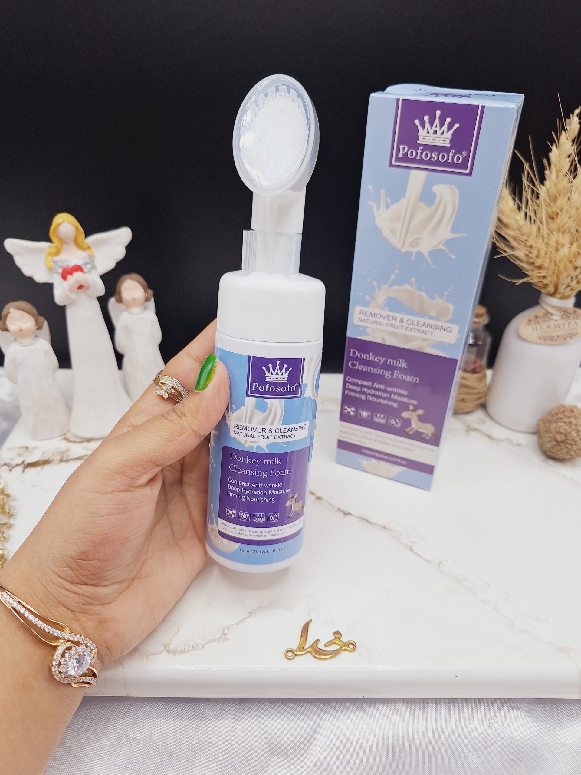 فوم براش دار شیر الاغ برند پوفوسوفو Pofosofo کد CM0014