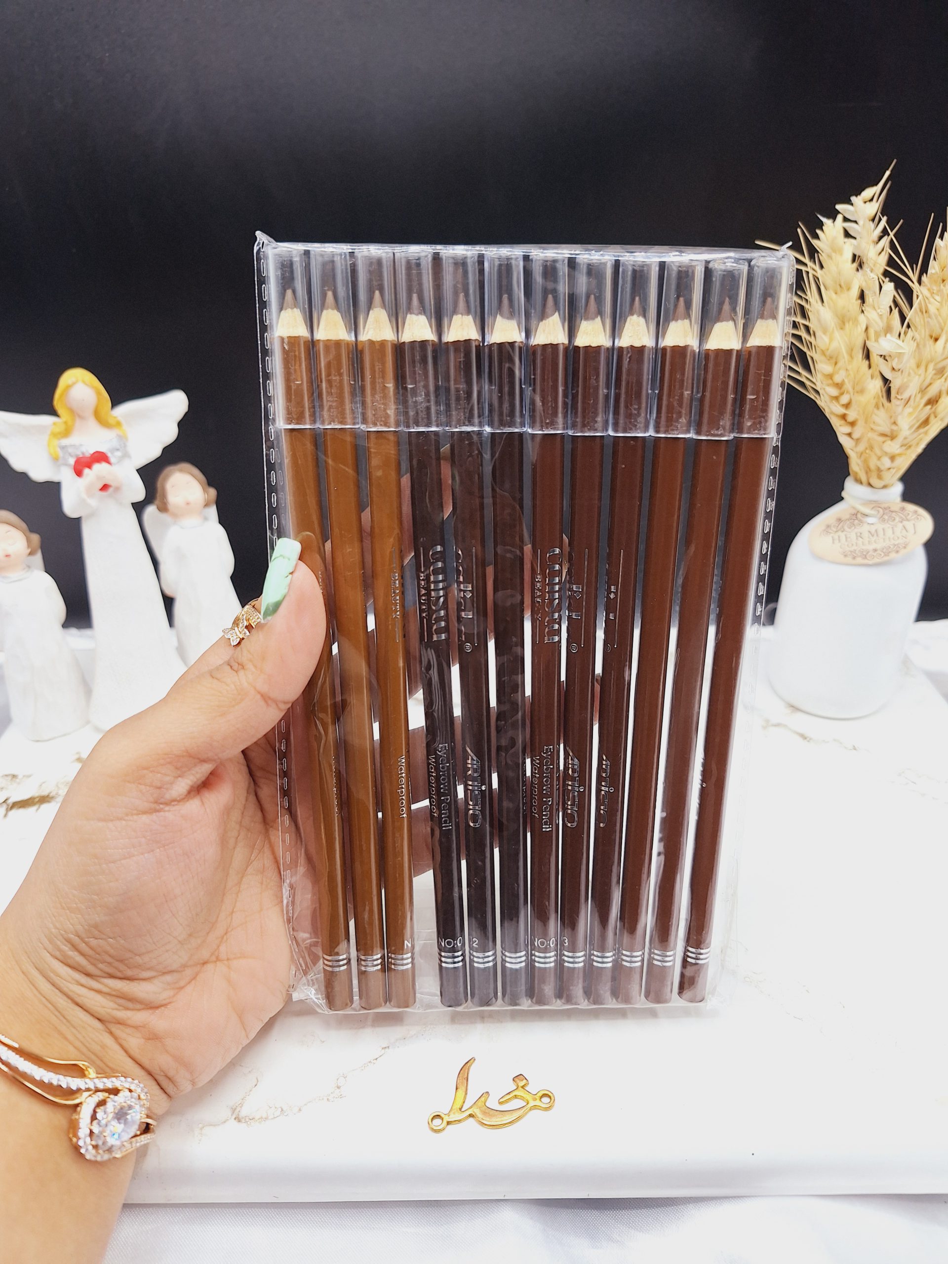 پک ۱۲ تایی مداد ابرو کالیستا