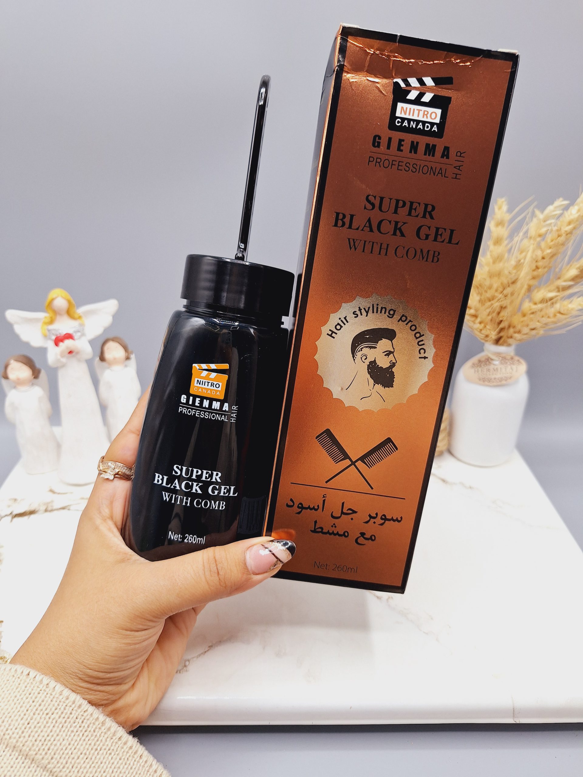 ژل فوق العاده با شانه حرفه ای نیترو کد 2538