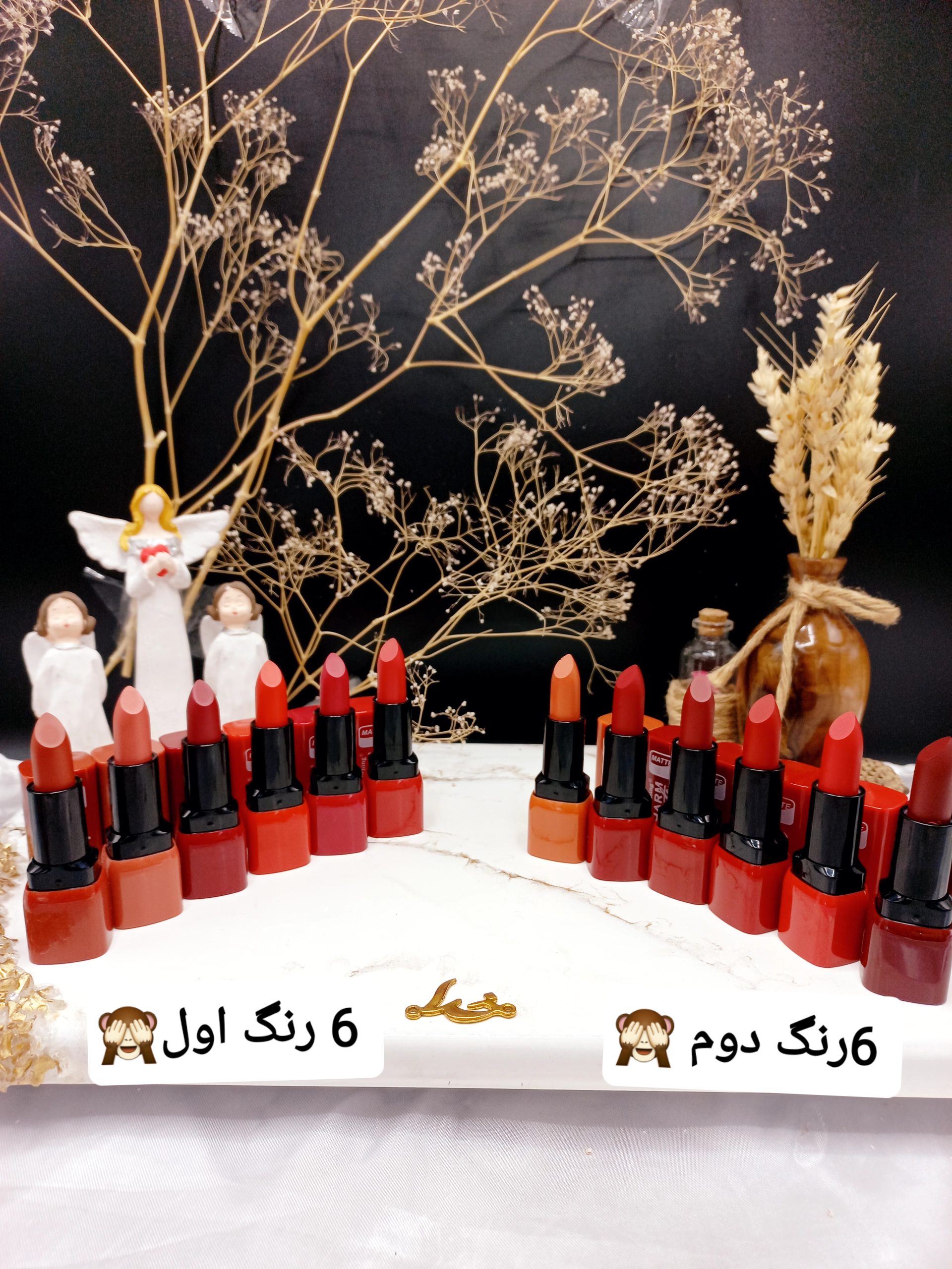 پک 6 عددی رژ جامد 24ساعته برند چانلانیا CHANLANYA کد 5500