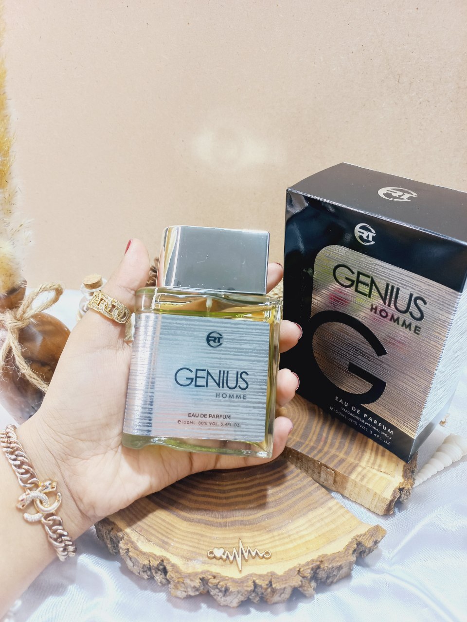 ادکلن جنیوس هوم GENIUS HOMME  حجم 100 میلی لیتر اورجینال اماراتی کد 426005