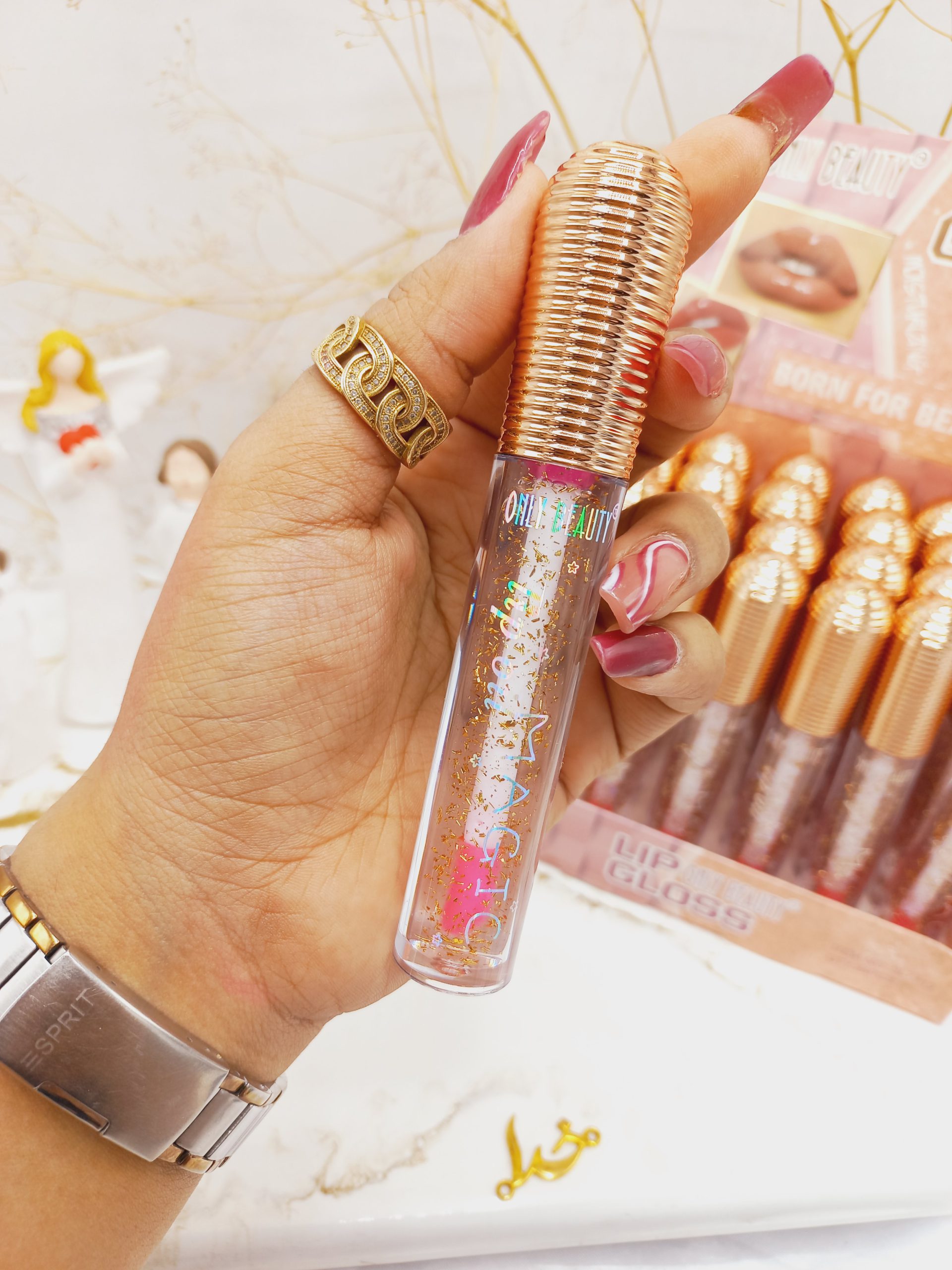 لیپ گلاس و برق لب ONLY BEAUTT کد SL7712