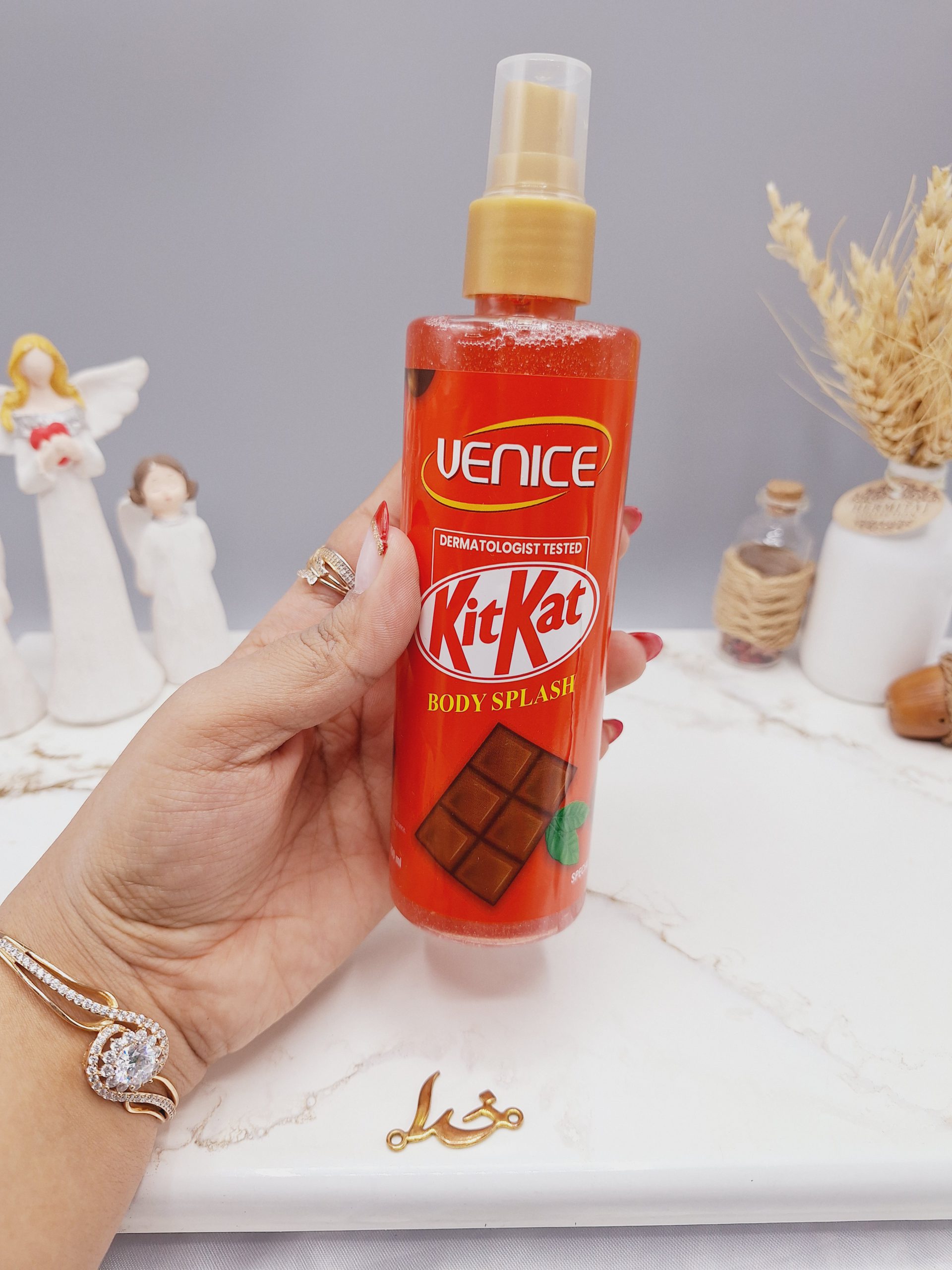 بادی اسپلش فانتزی شاین دار ونیس رایحه شکلات کیت کت حجم 260 میل