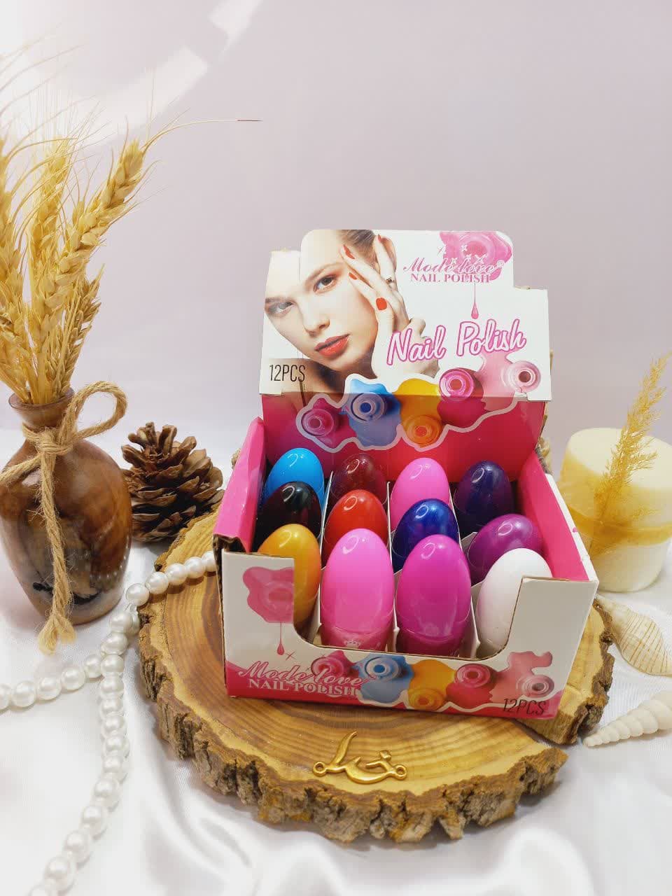 لاک تخم مرغی پرطرفدار بسته 12 عددی هدی بیوتی نایلی پولیش NAIL POLISH HUDABEAUTY  کد 2040 | پخش عمده