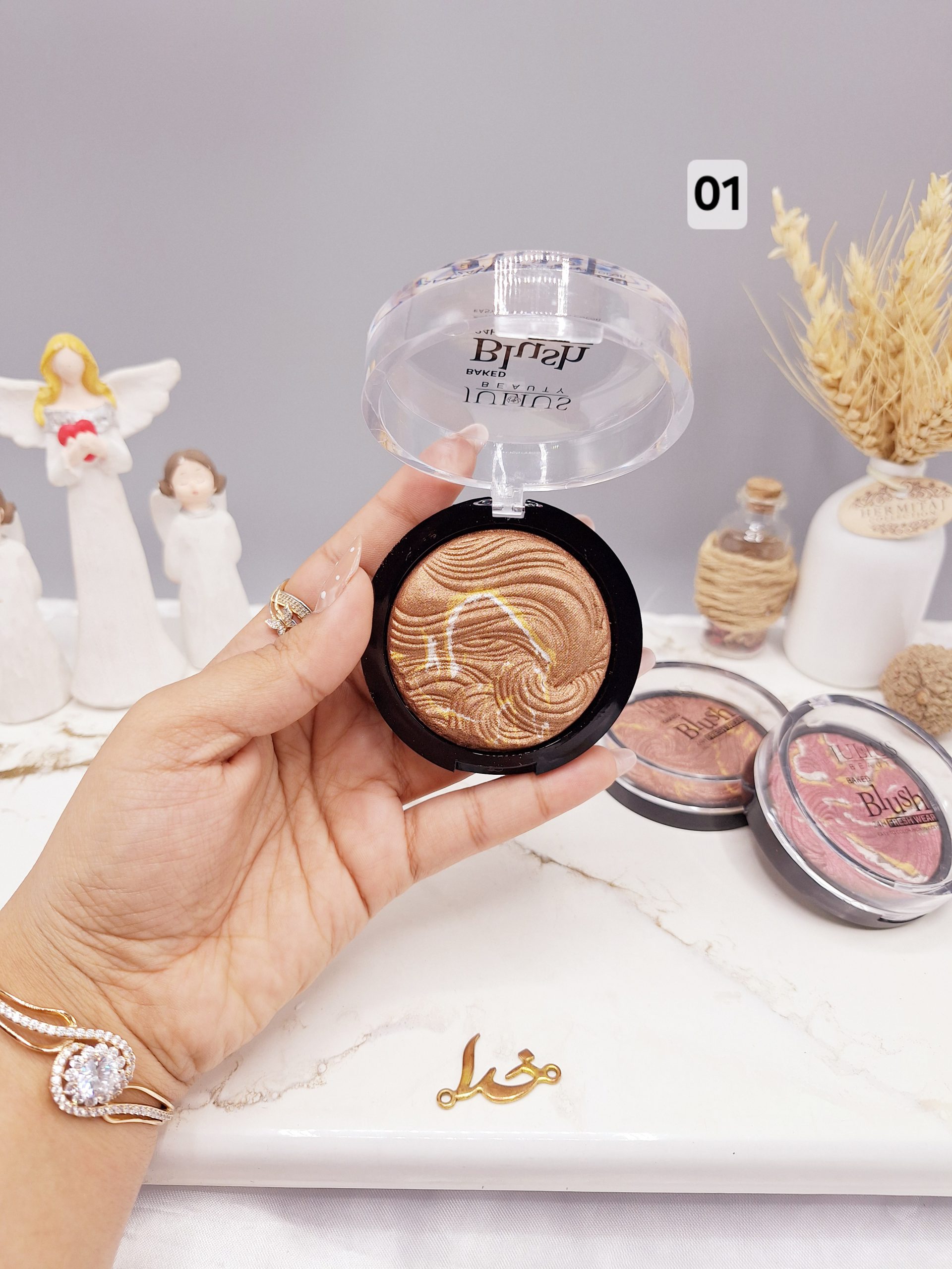 رژ گونه پودری سنگی برند جولیوس JULIUS کد JL250