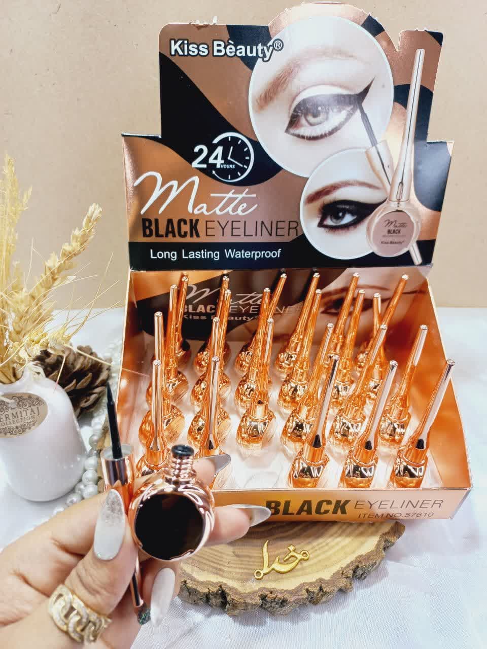 خط چشم 24 ساعته و ضد آّب برند کیس بیوتی KISS BEAUTY کد 57610