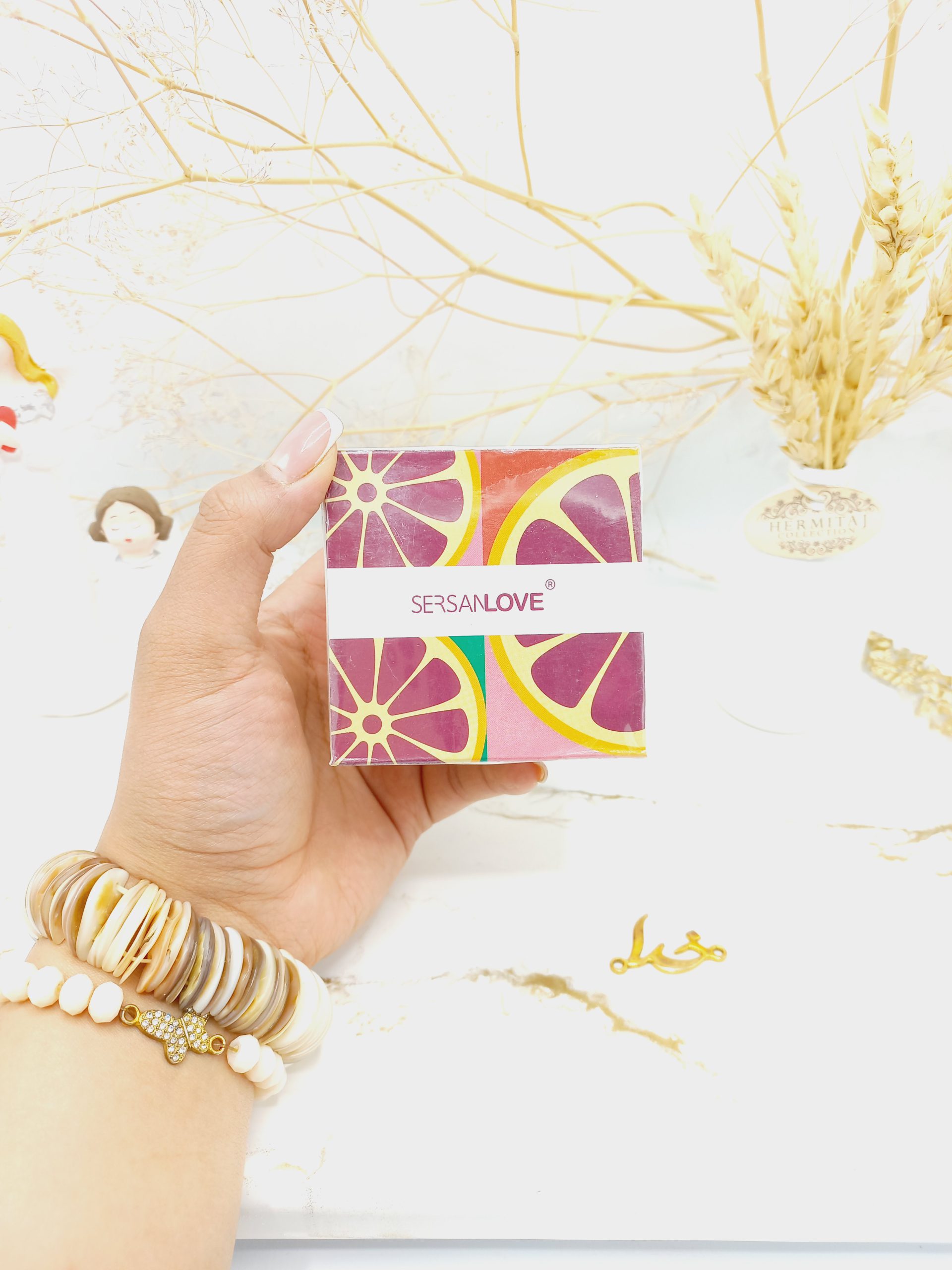 مود ماسک ( ماسک گچی ) صورت کاسه ای عصاره پرتقال خونی سرسان لاو 100 گرم کد 2401