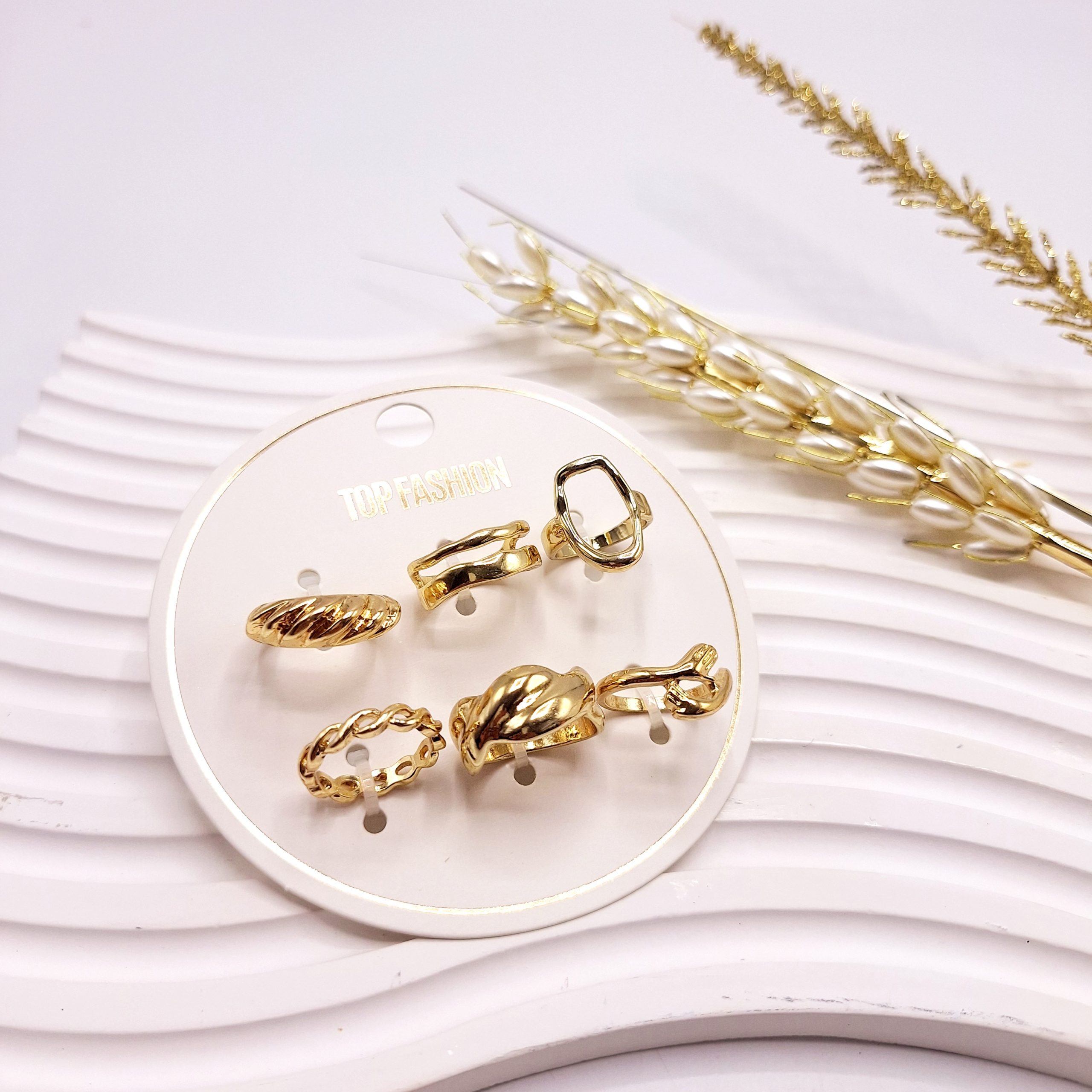 پک انگشتر 6 تایی رادیوم آغوش طلایی