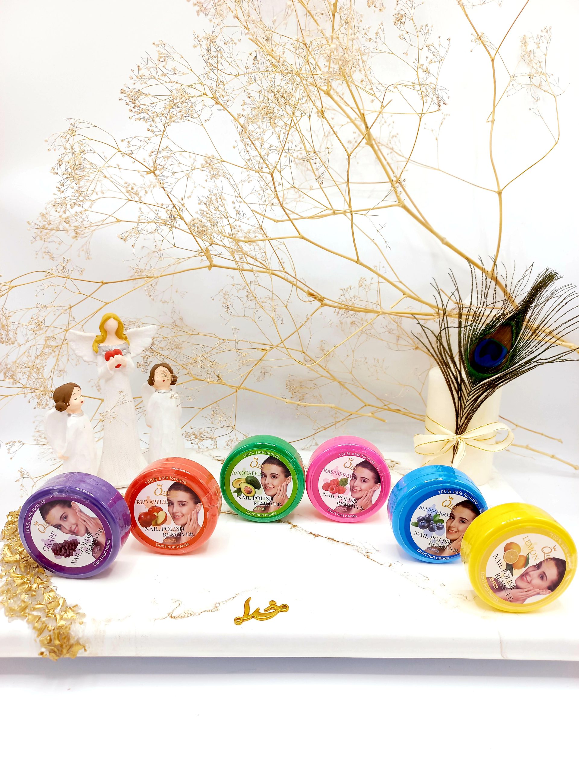 پد مخصوص لاک پاک کن بدون استون برند کویین Queen کد 8005