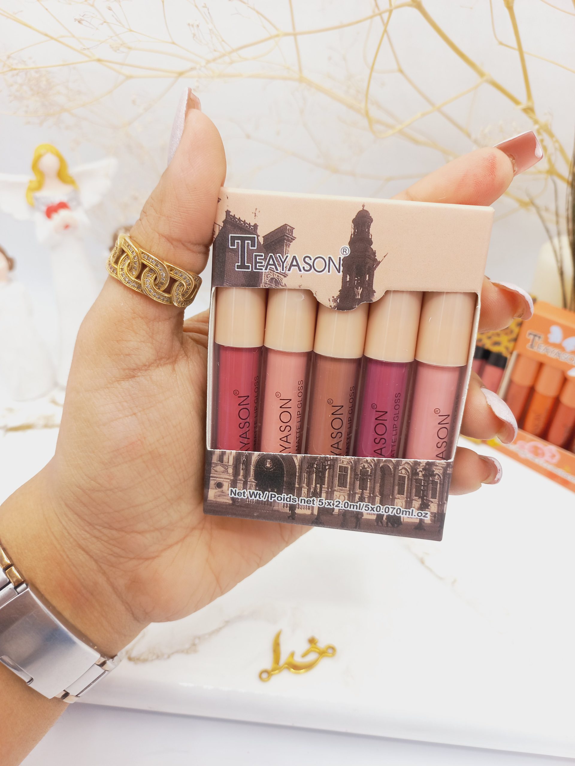 پک رژ مایع هدیه TEAYASON کد T003 (طرح پاریس)