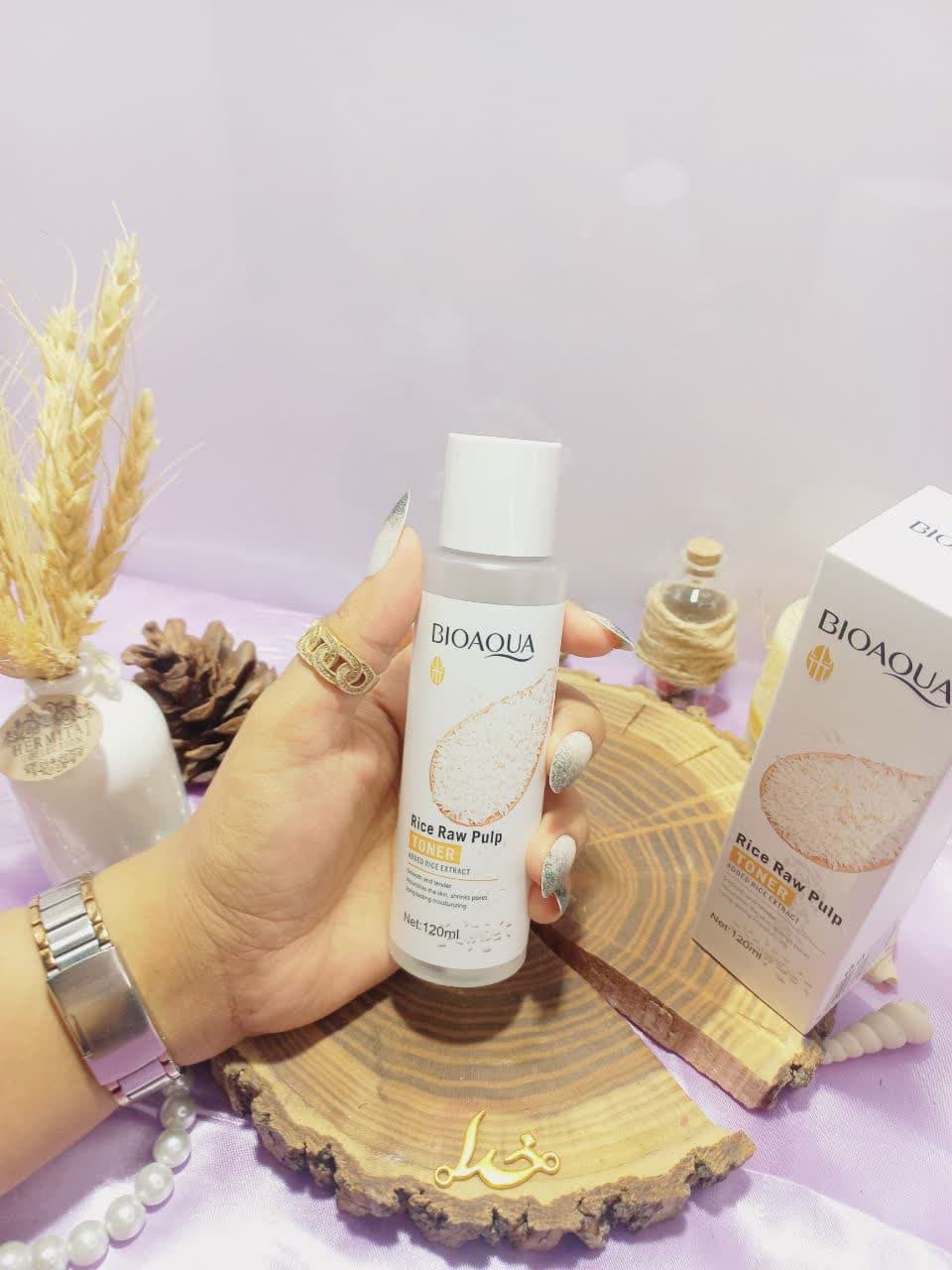 تونر آبرسان صورت عصاره برنج خام بیوآکوا BIOAQUA  کد BQY83864