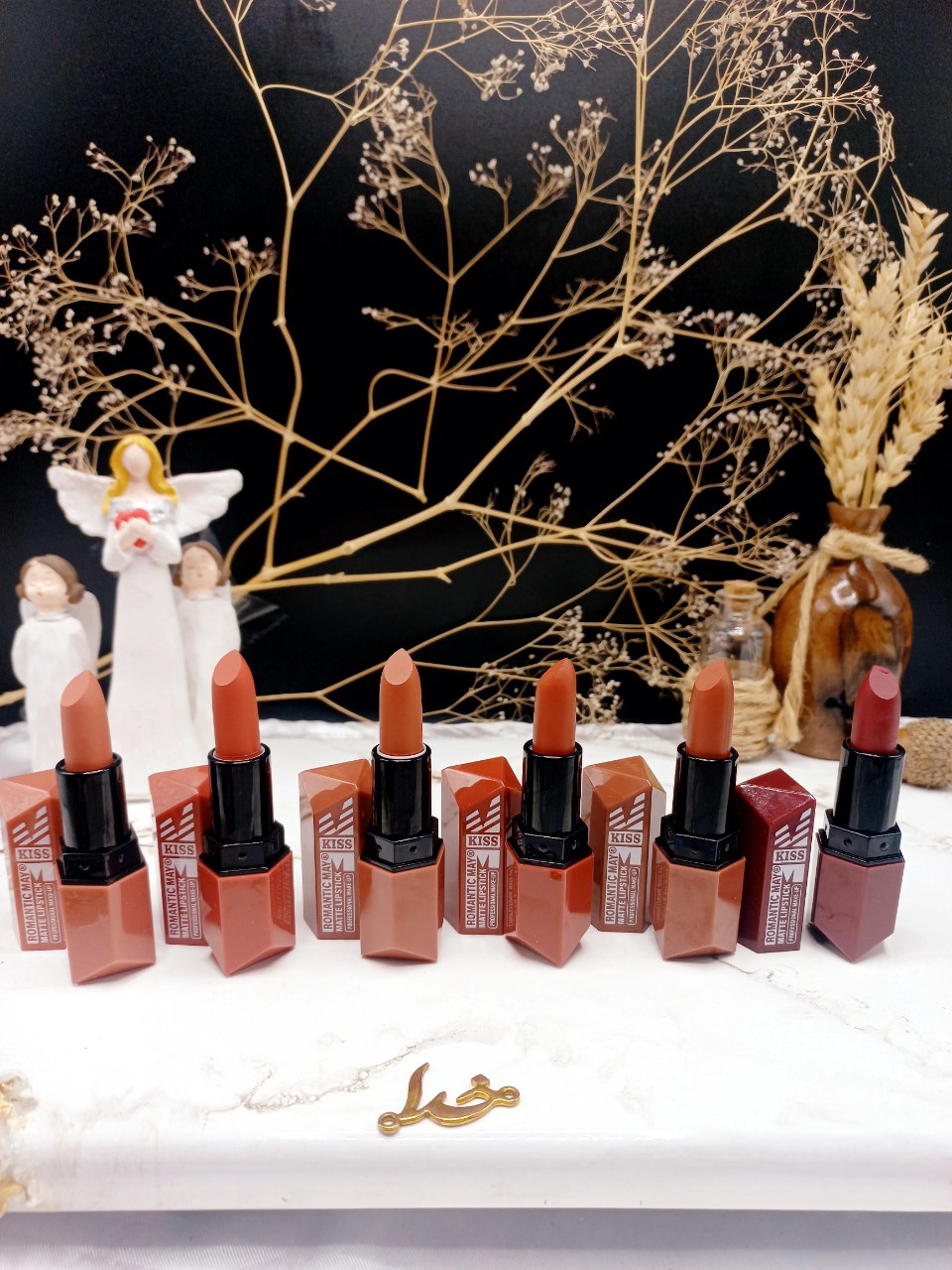 پک رژ جامد 6 عددی برند رومانتیک مای ROMANTIC MAY کد YR_2106NU