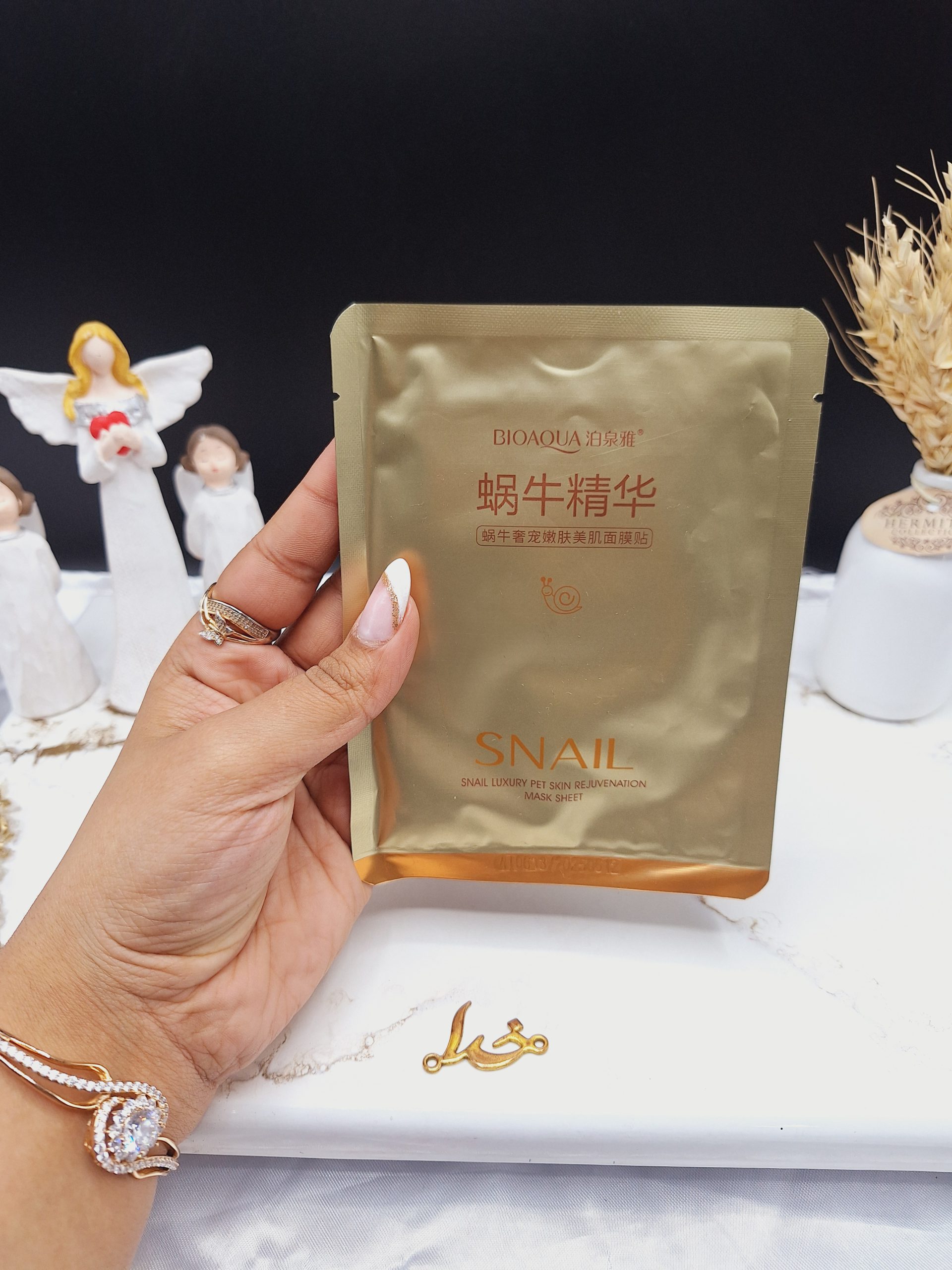 ماسک ورقه ای حلزون طلایی بیوآکوا BIOAQUA کد BQY8038