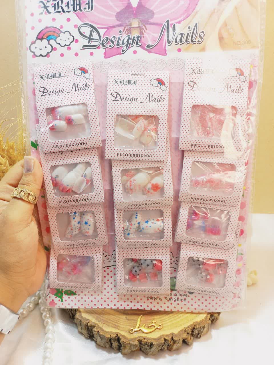 ناخن مصنوعی طرح دار دیزاین نیلز DESIGN NAILS کد 308
