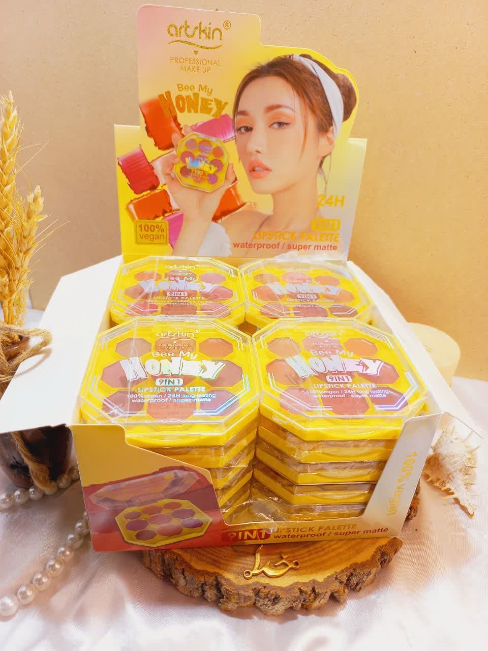 پالت رژ لب 9 تایی آرت اسکین Artskin کد AS972131