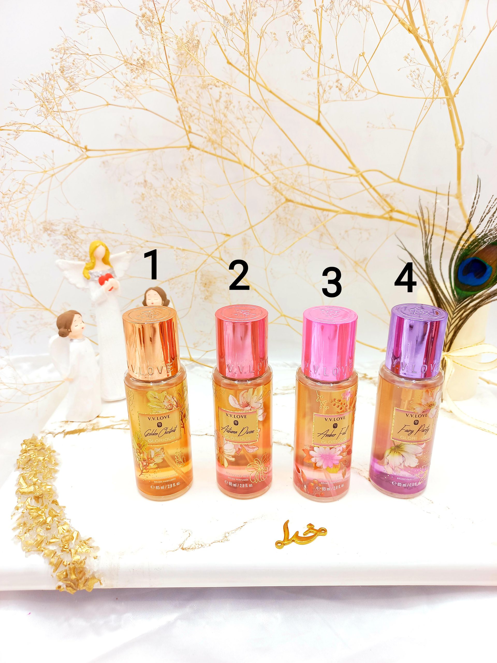 بادی اسپلش پرطرفدار وی وی لاو V V LOVE رایحه شیرین و میوه ای کد VL905829B