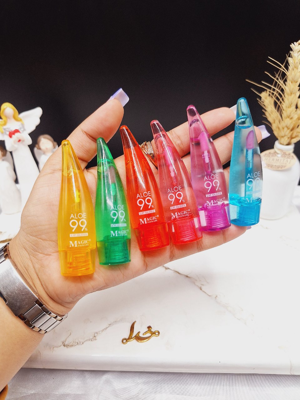 برق لب و ویتامینه  طرح آلوئه ورا برند مجیک MAGICکد LC1133