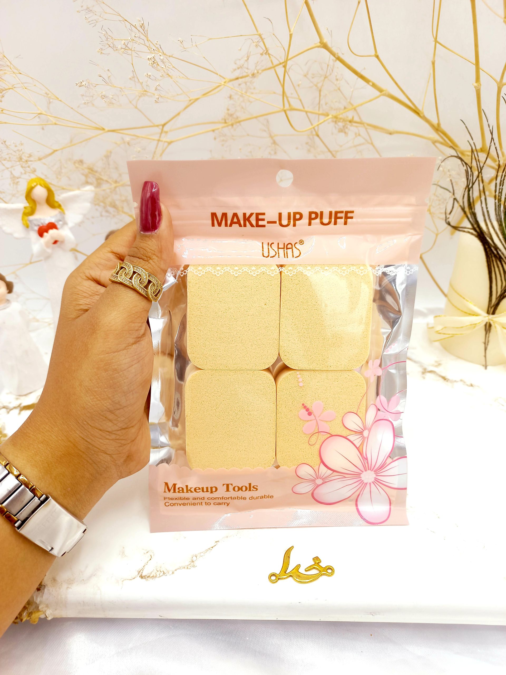 پد آرایش 4 تکه اورجینال makeup puff کد ct434