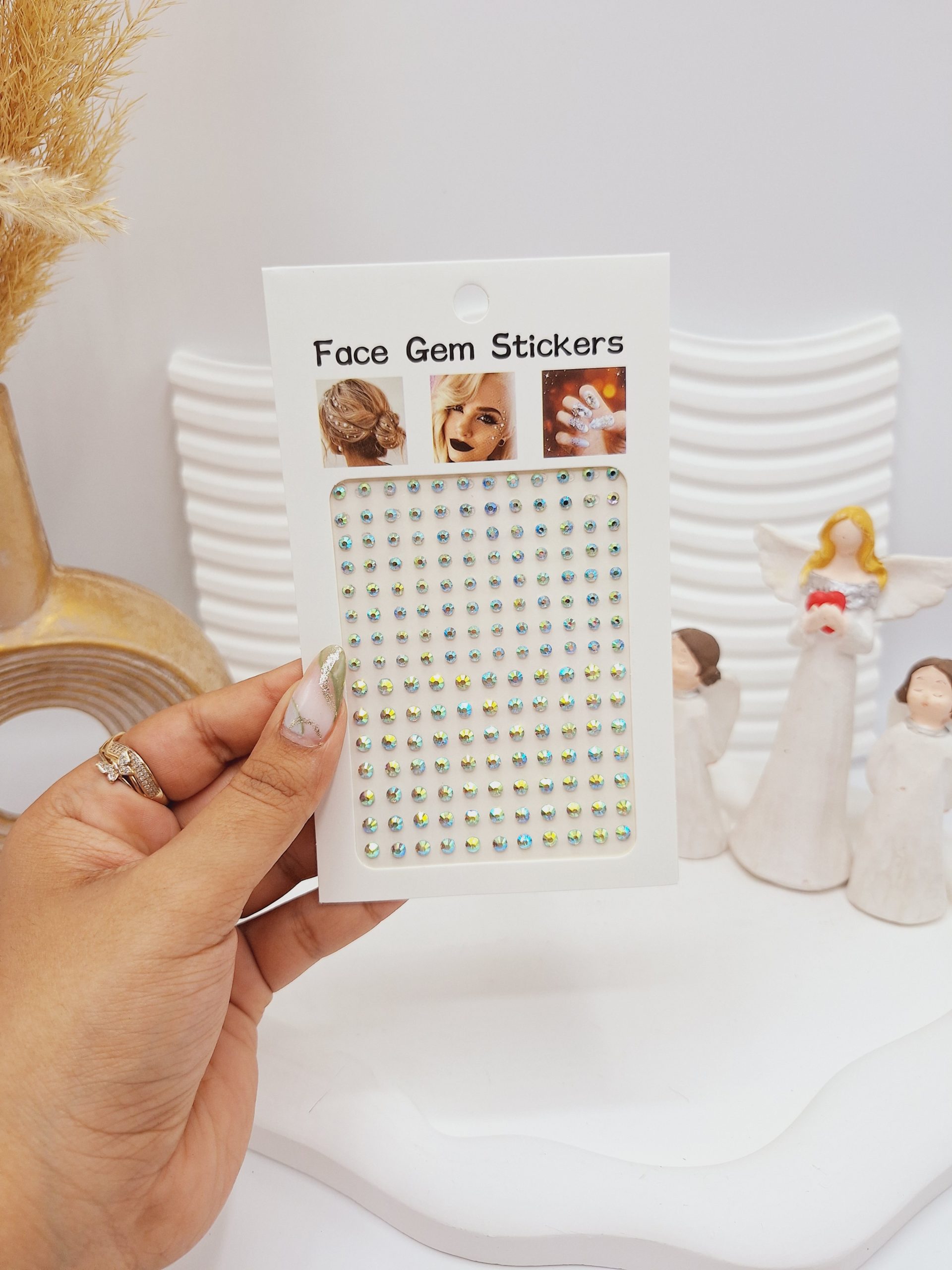 نگین چسبی (طرح ساده) مناسب صورت ناخن  و مو همه کاره 219-AB کد 6726