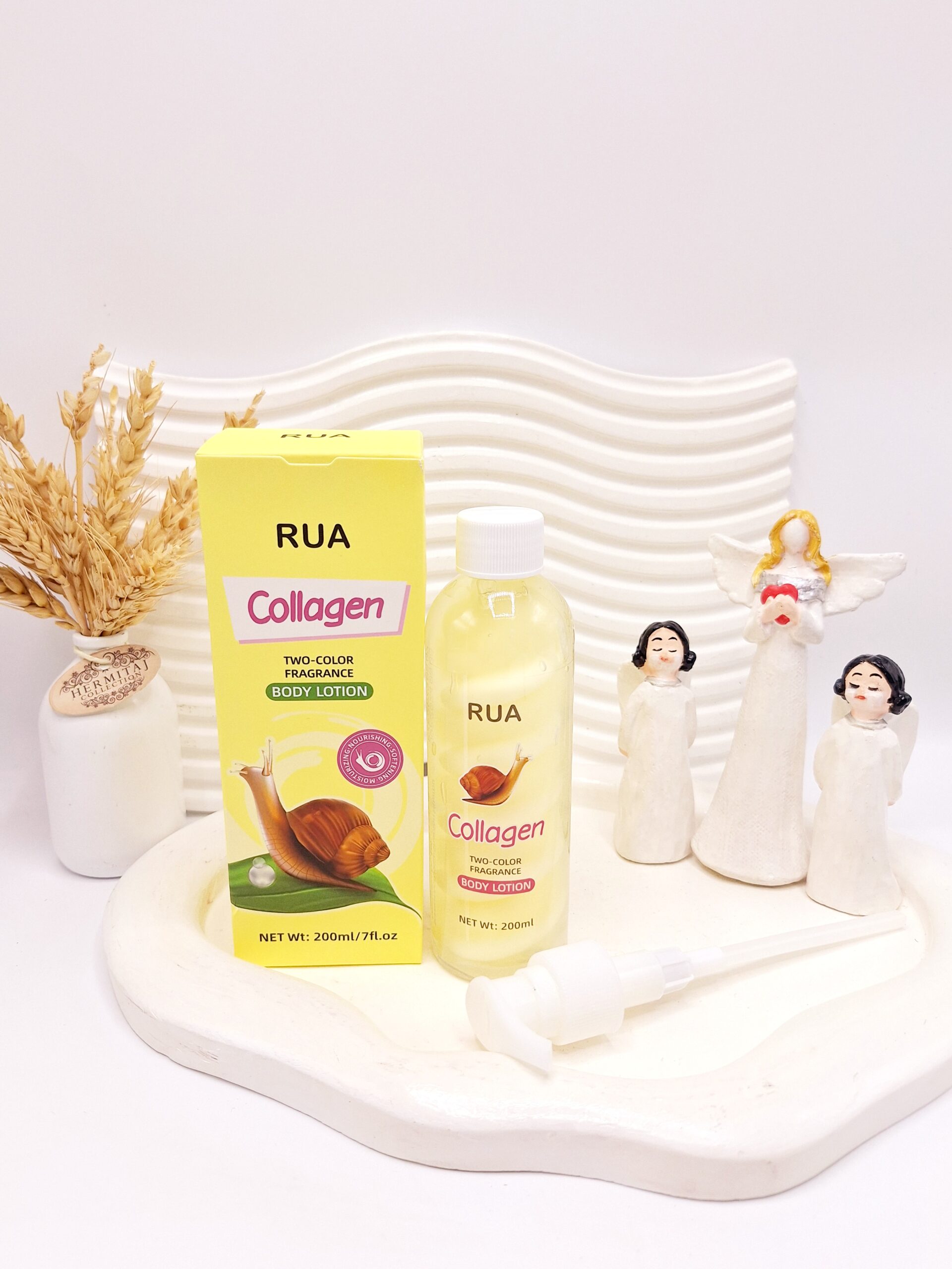 لوسیون بدن حلزون و مارشمالو برند RUA کد 0855