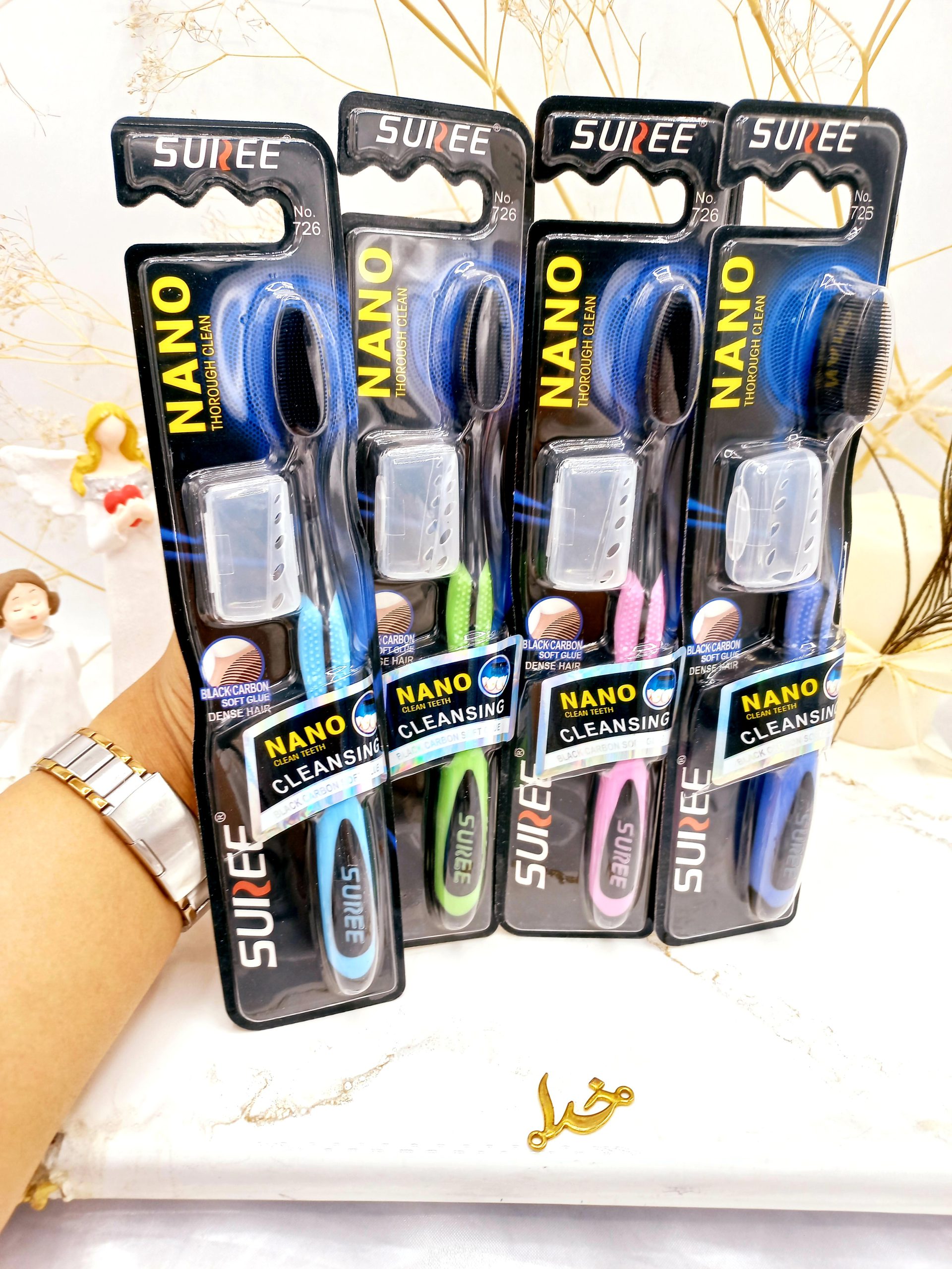 مسواک ذغالی نانو برند سوری SUREE کد 726