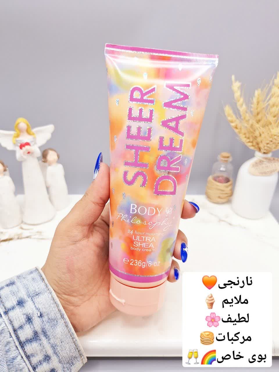 لوسیون عطری فوق العاده خوشبو و آبرسان برند فیلوسوفی حجم 236 گرم مدل SHEER DREAM کد 2735