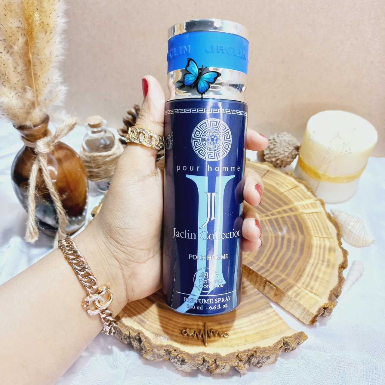 اسپری اماراتی ژاکلین کالکشن حجم 250 میل مدل پور هوم POUR HOMME