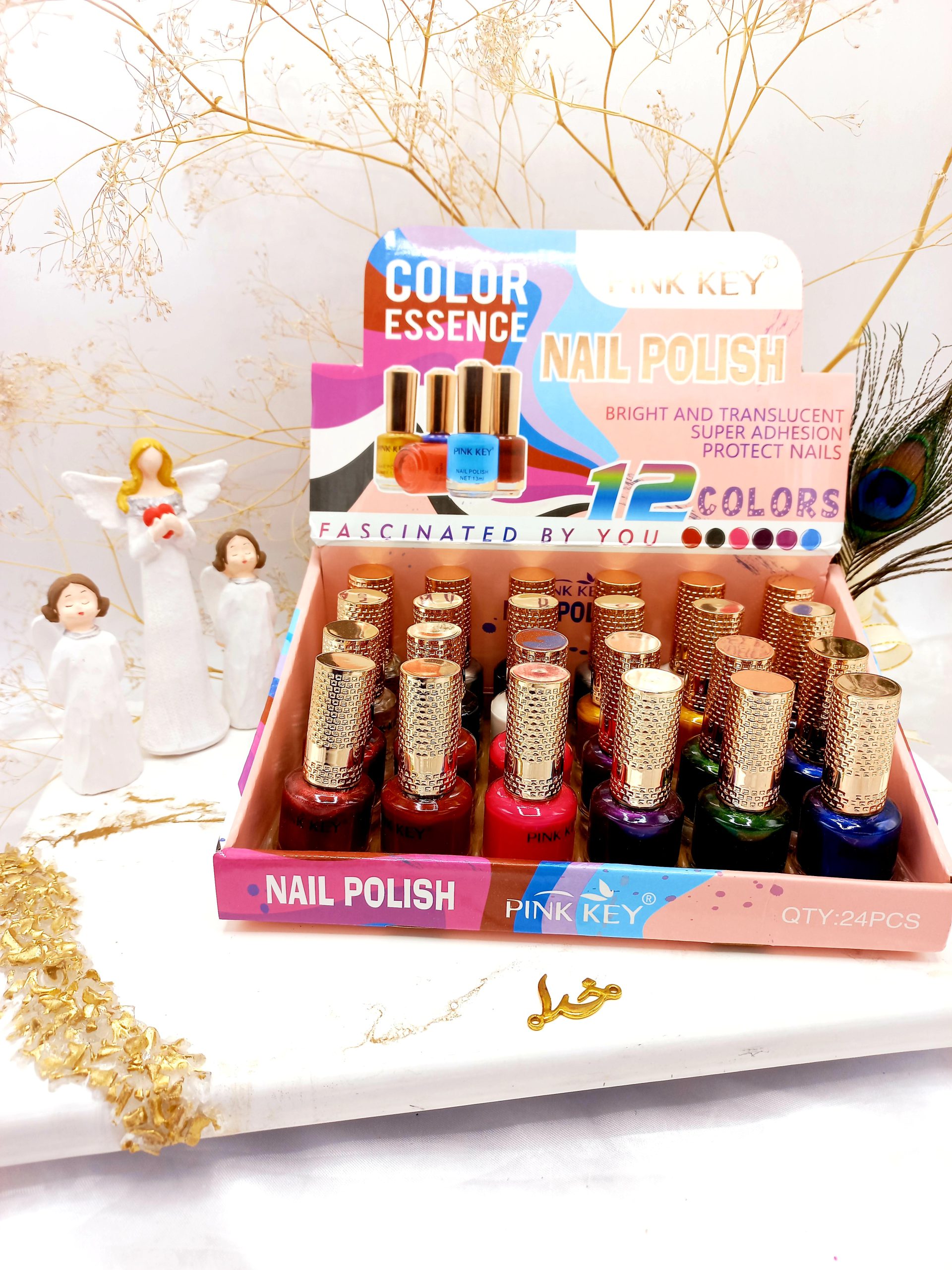 لاک ناخن پرطرفدار پینک کی PINK kEY کد PN612