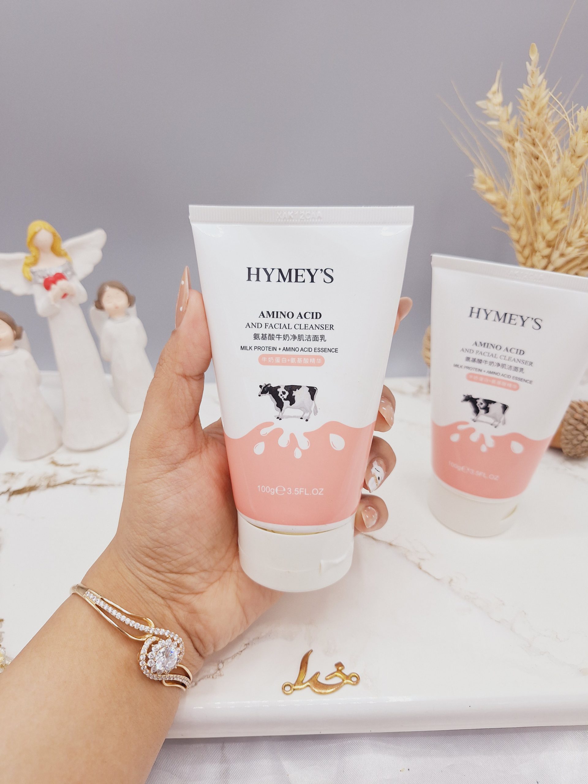 فوم شستشو صورت با عصاره شیر گاو HYMEYS کد XXM88966